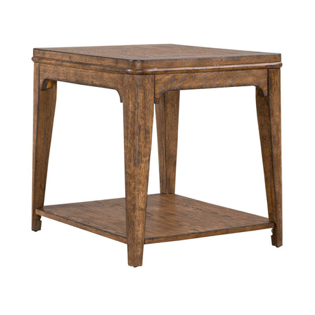 Liberty Furniture Ashford - Rectangular End Table - Light Brown | Meri Furniture
