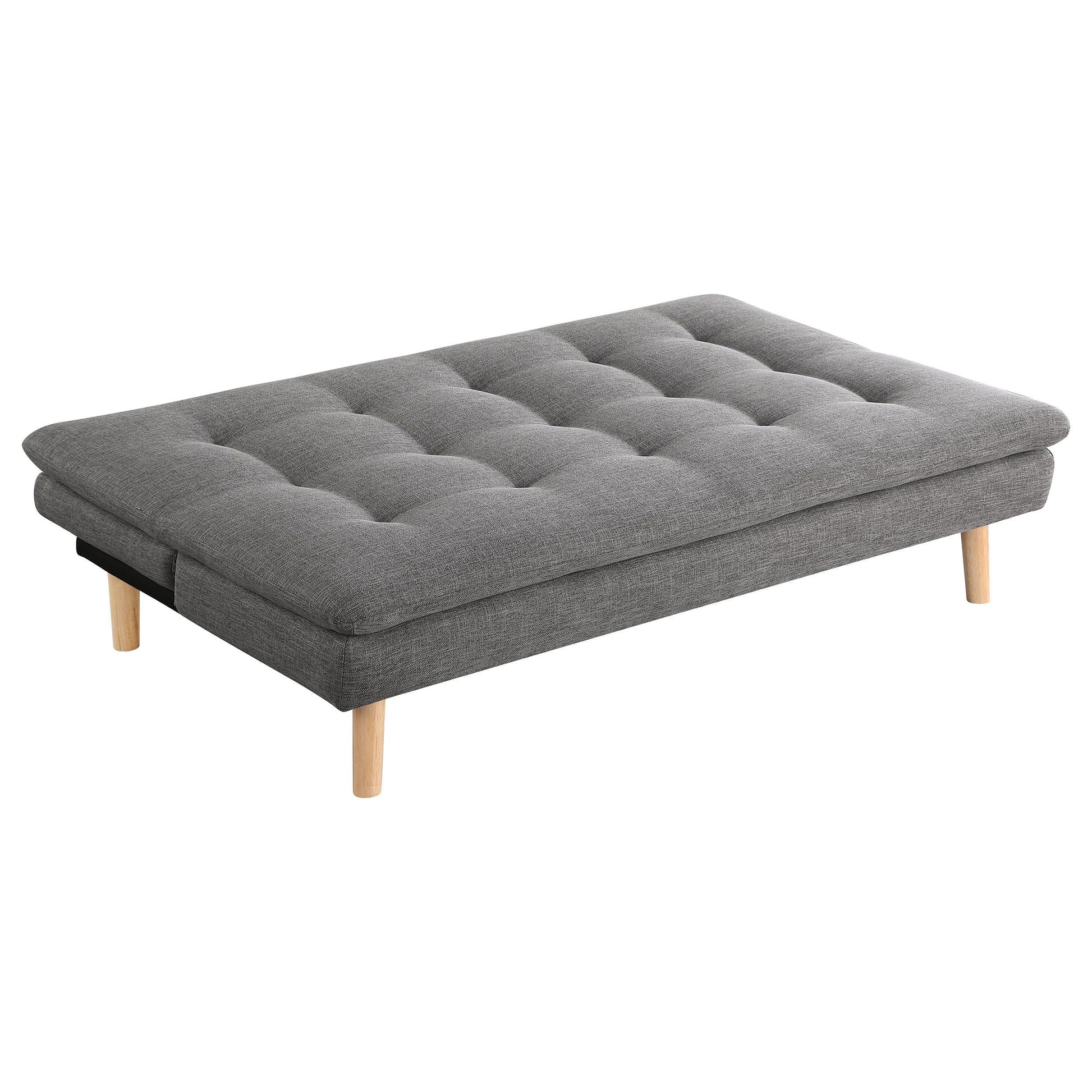 Coaster Fine Furniture Scout - Upholstered Tufted Convertible Sofa Bed - Gray | Meri Furniture