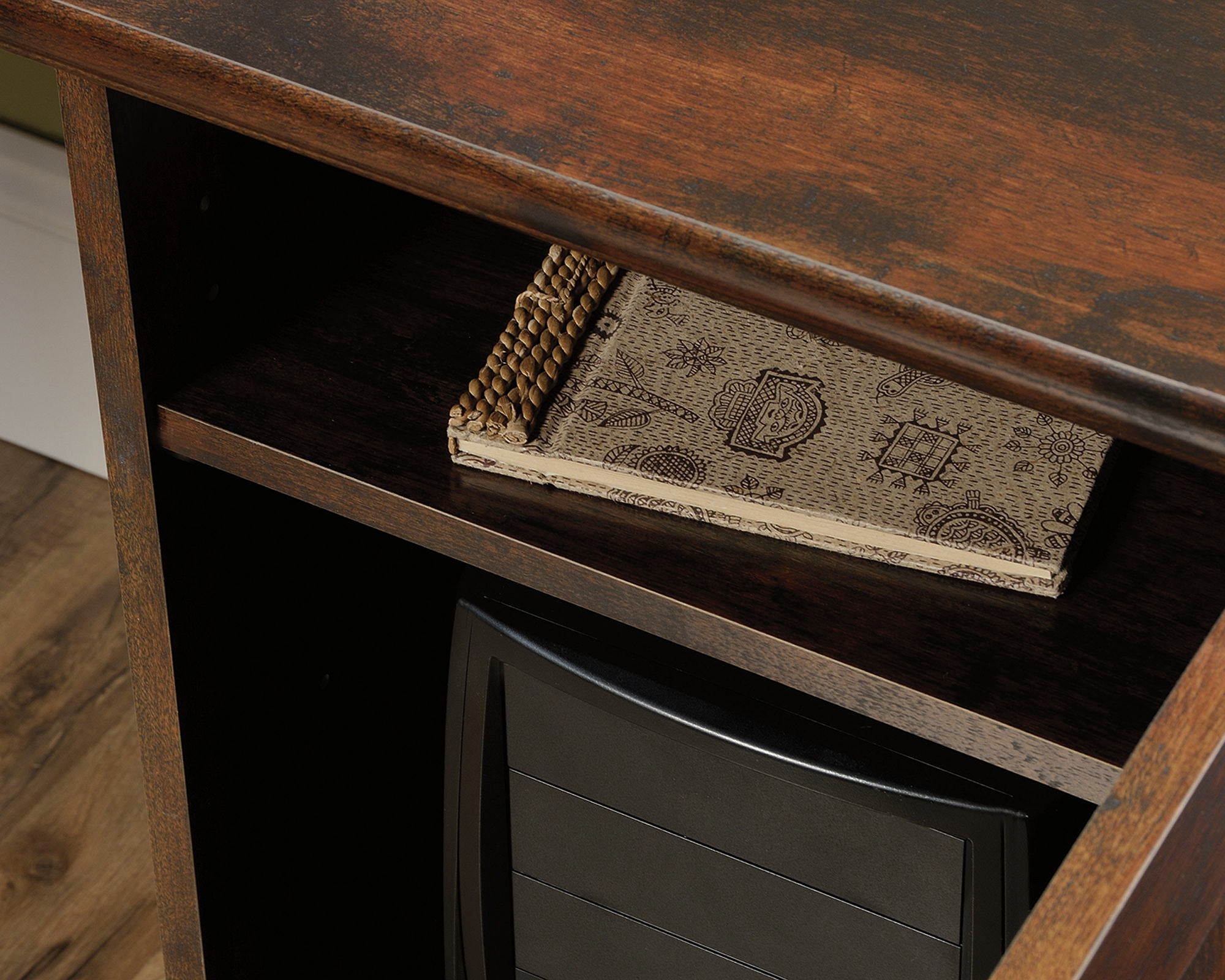 Harbor View Corner Computer Desk Curado Cherry