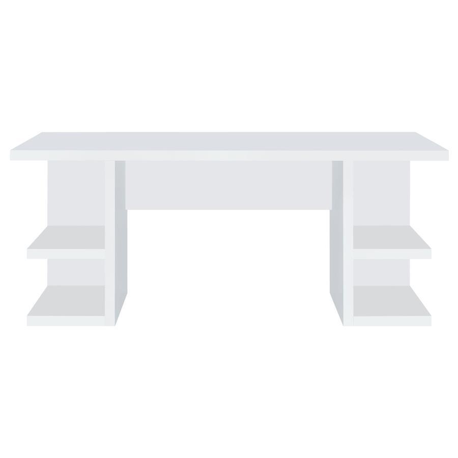 Coaster Fine Furniture Alice - 4-Shelf Engineered Wood Writing Desk - White | Meri Furniture