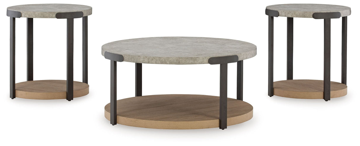 Signature Design by Ashley® Darthurst - Light Brown - Occasional Table Set (Set of 3) | Meri Furniture