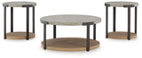Signature Design by Ashley® Darthurst - Light Brown - Occasional Table Set (Set of 3) | Meri Furniture