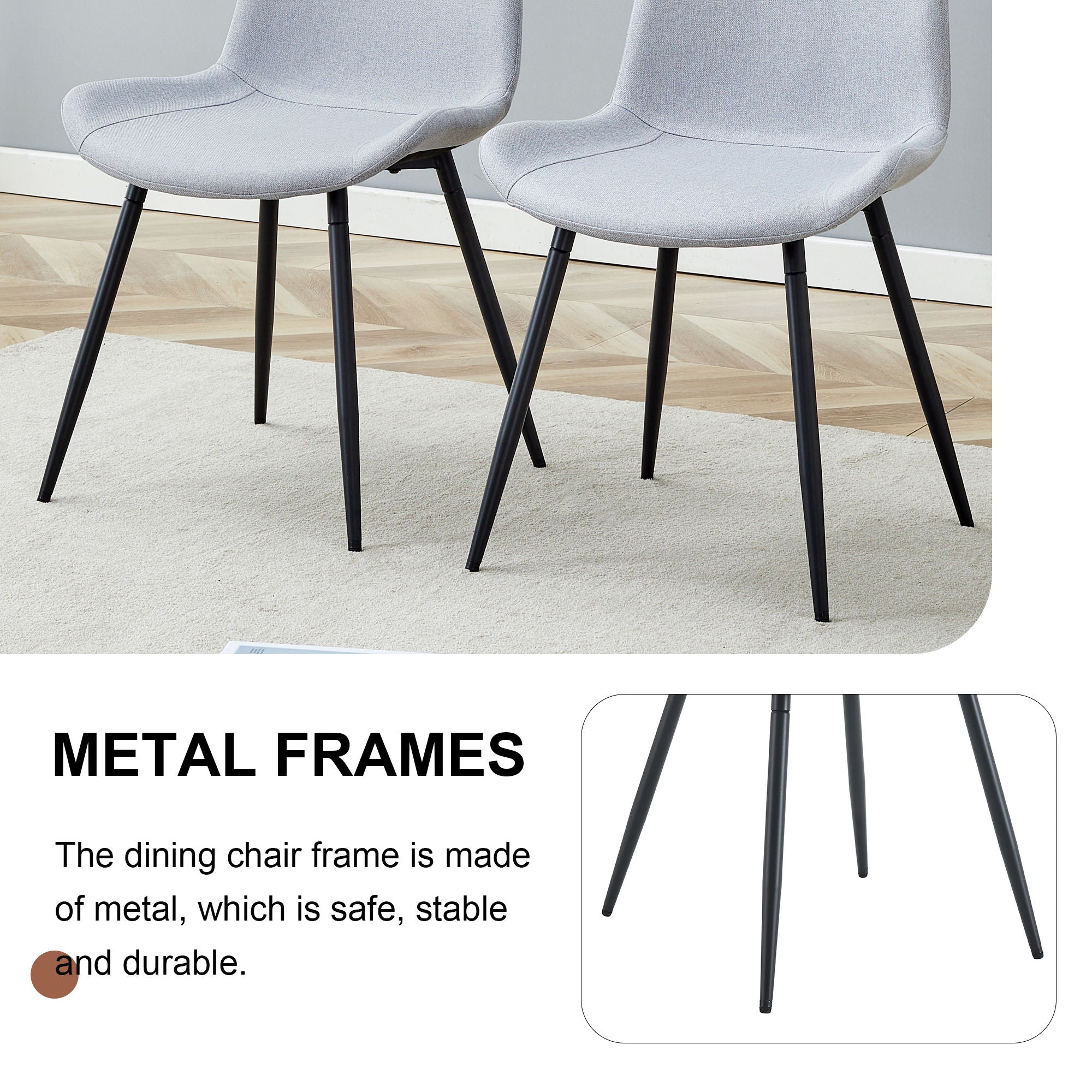 Modern Medieval Style Restaurant Cushioned Chairs With Suede Backrests