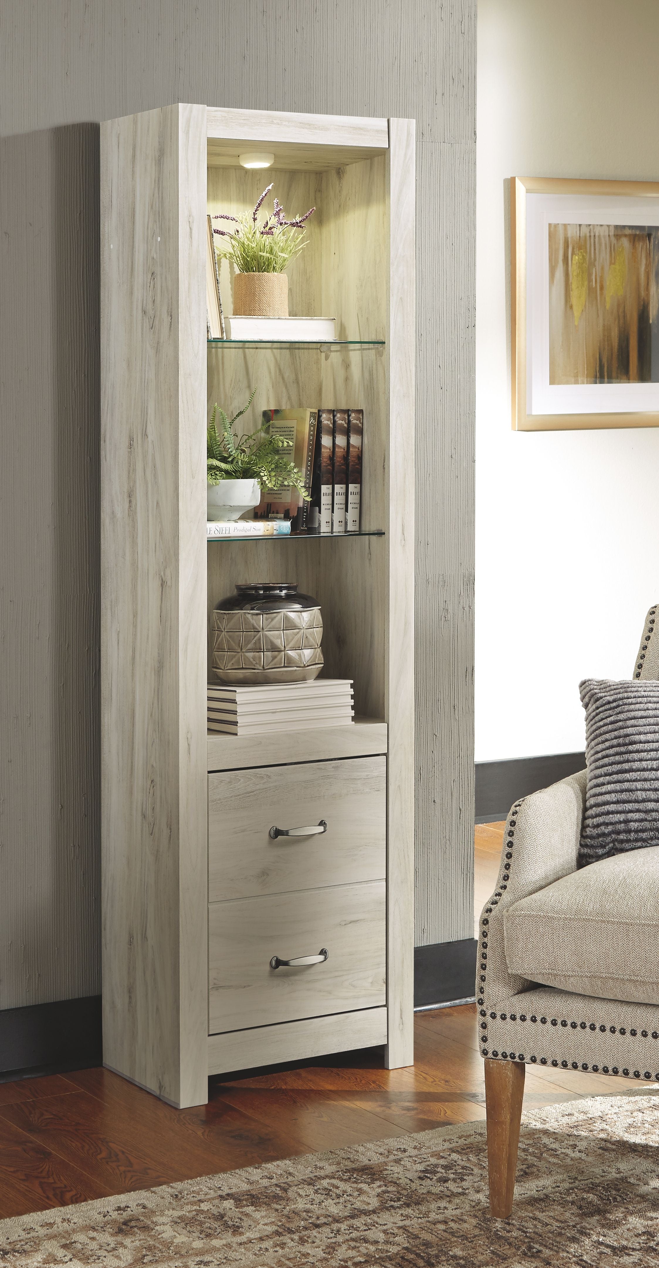 Signature Design by Ashley® Bellaby - Whitewash - Pier - 2 Drawers | Meri Furniture