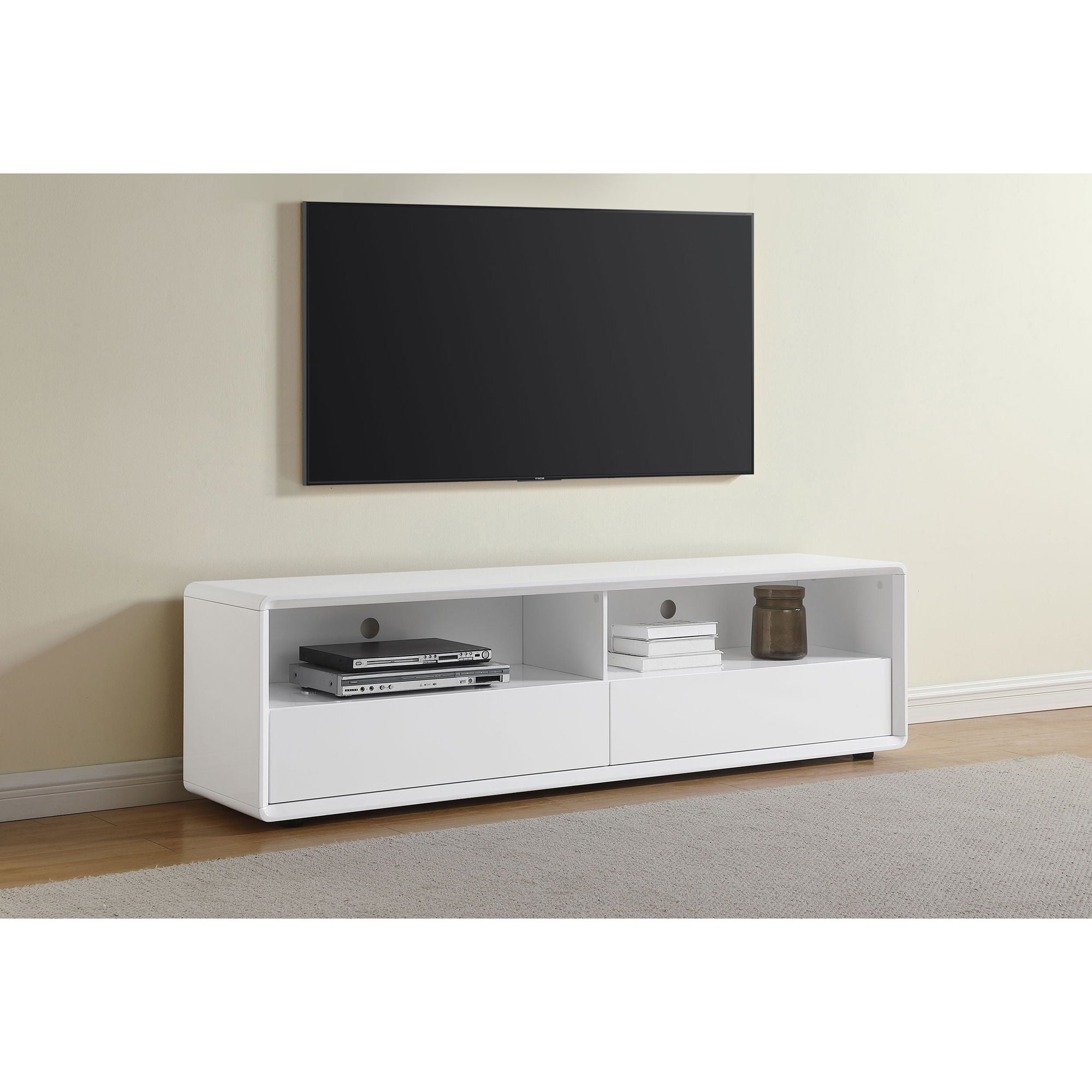 Cordova - 2 Drawer TV Stand - Gloss White