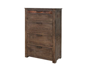 International Furniture Direct Blackburn - Chest - Charred Brown | Meri Furniture