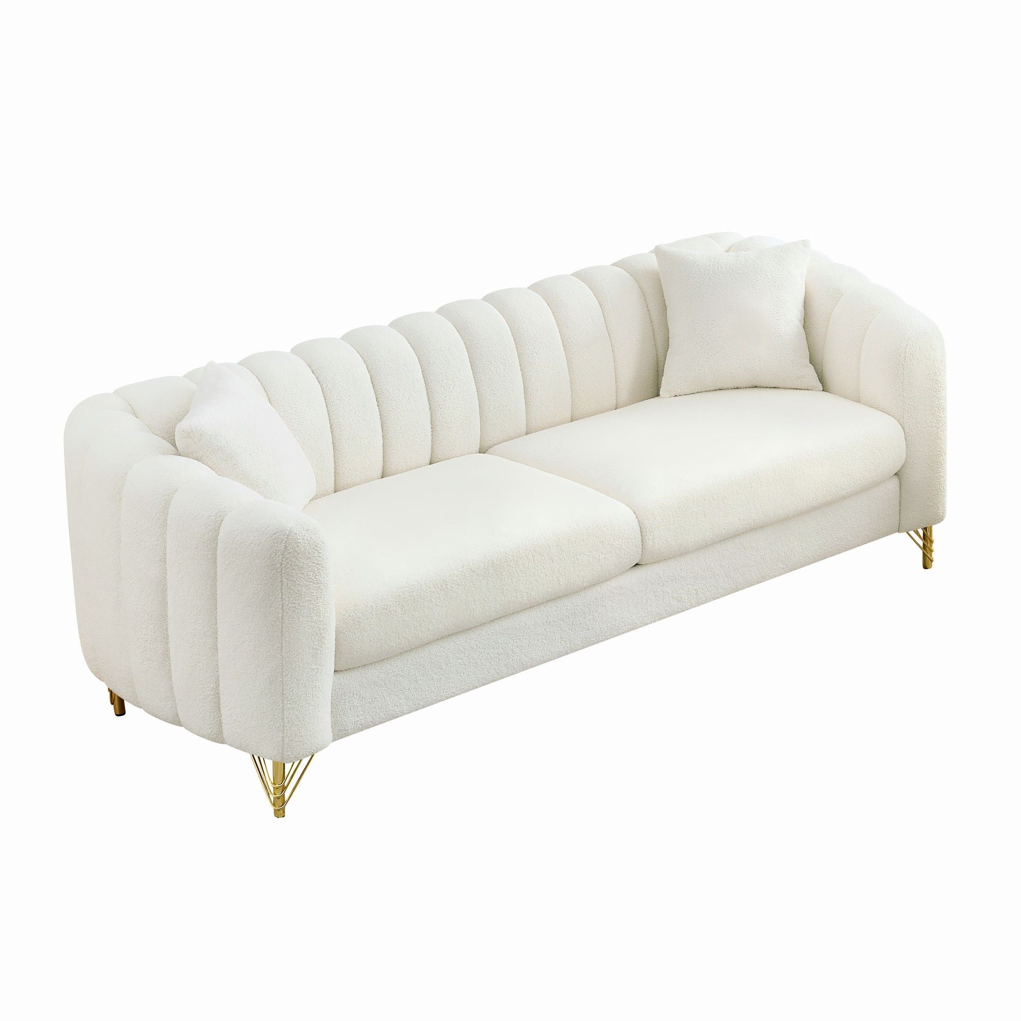 Tufted Oversized Sofa For Living Spaces