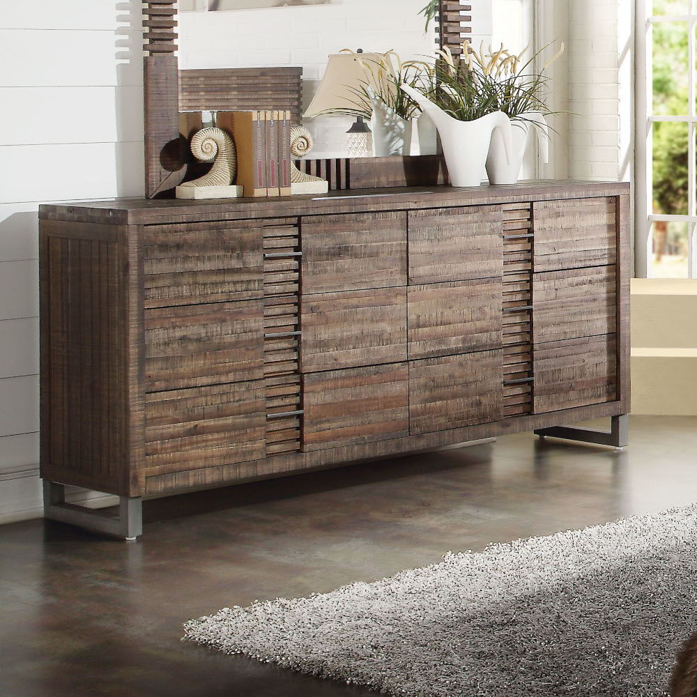 ACME Andria - Dresser - Reclaimed Oak | Meri Furniture