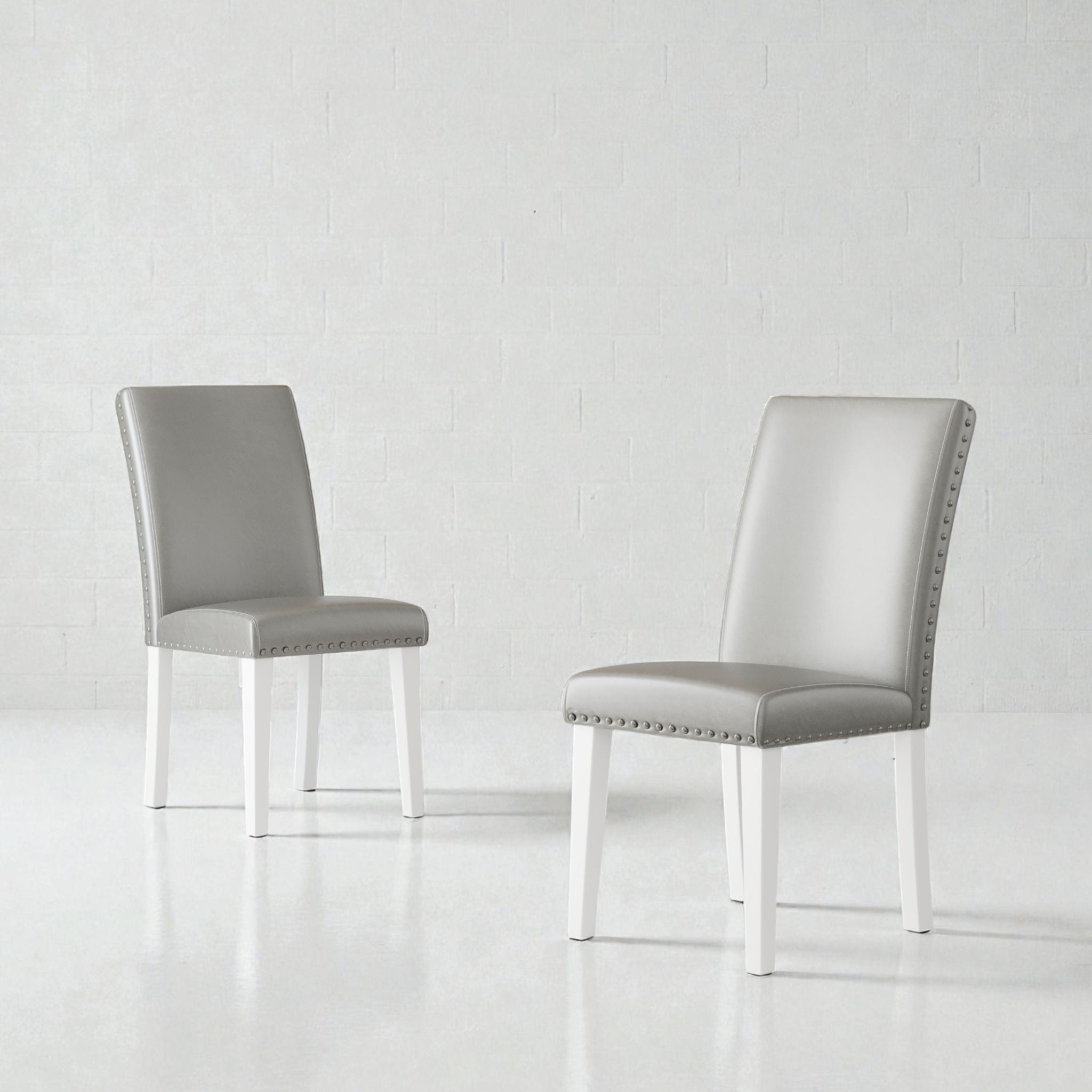 Upholstered Dining Chair With High Back Design (Set of 2)