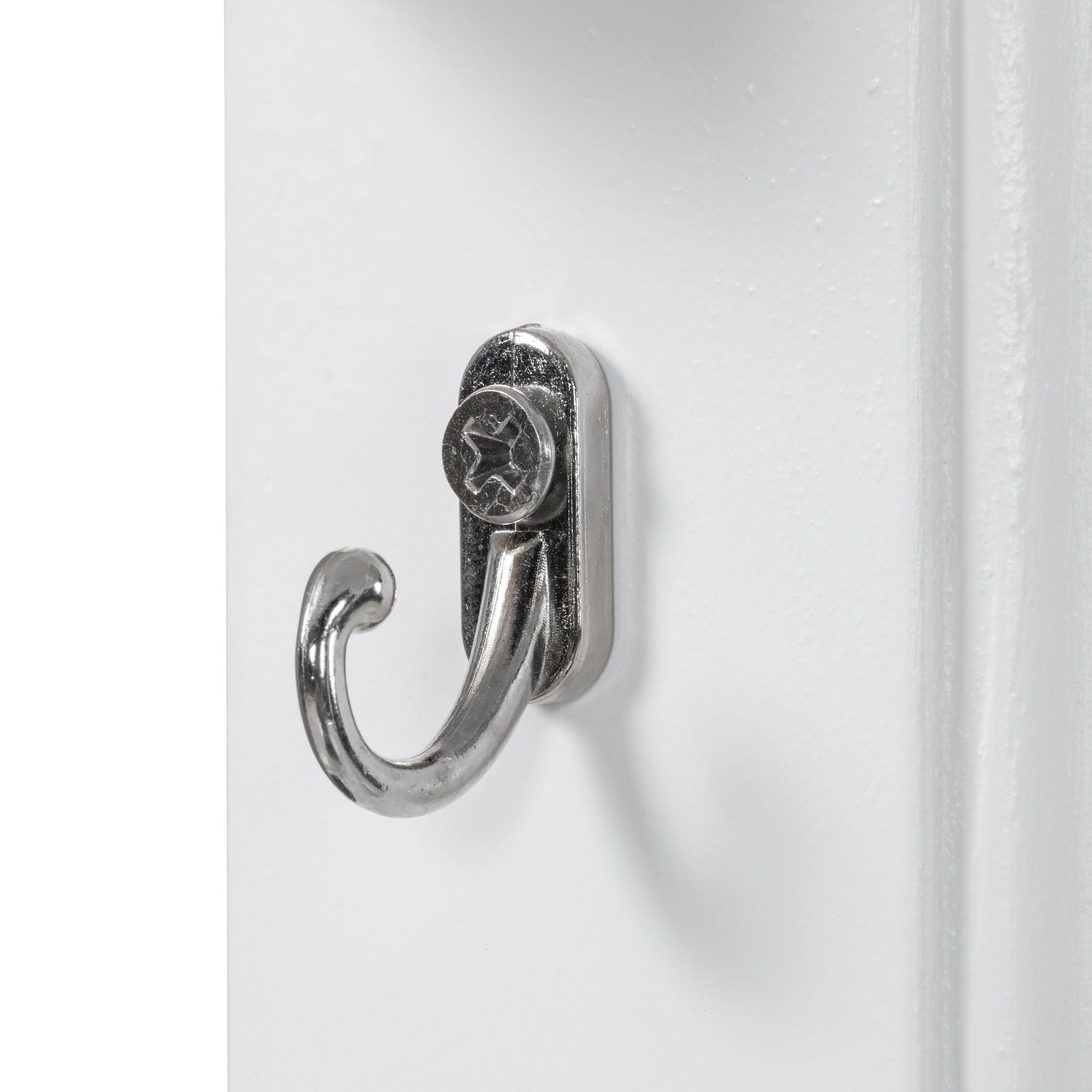 Floating Makeup Vanity With Big Mirror, Wall Mounted Storage Vanity With Drawers, Pockets & Hooks, Space Saving Decorative Home Organizer - White