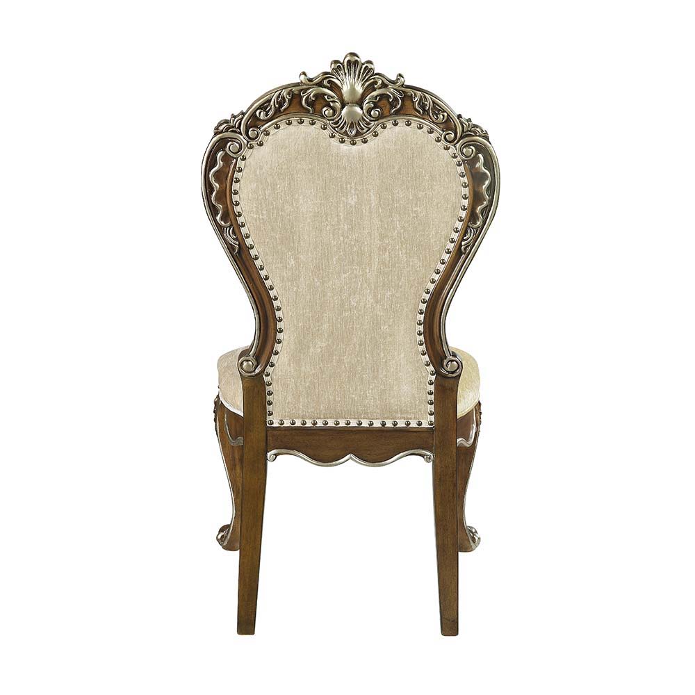 ACME Latisha - Side Chair (Set of 2) - Antique Oak Finish | Meri Furniture