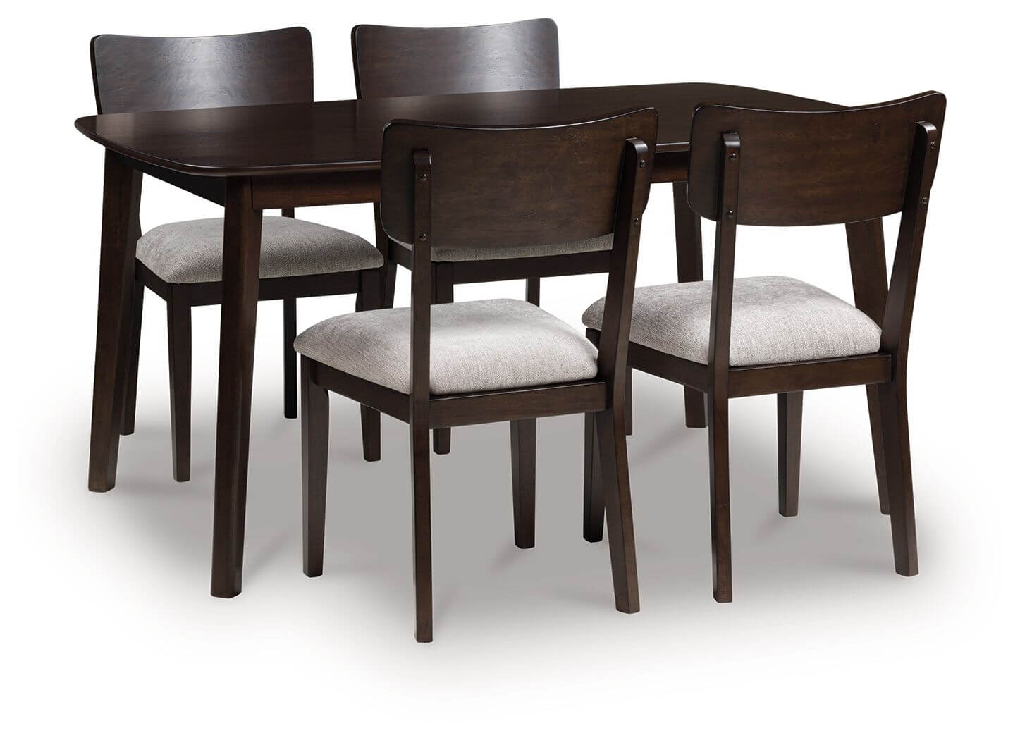 Mallenette - Dining Room Table Set (Set of 5) - Merlot