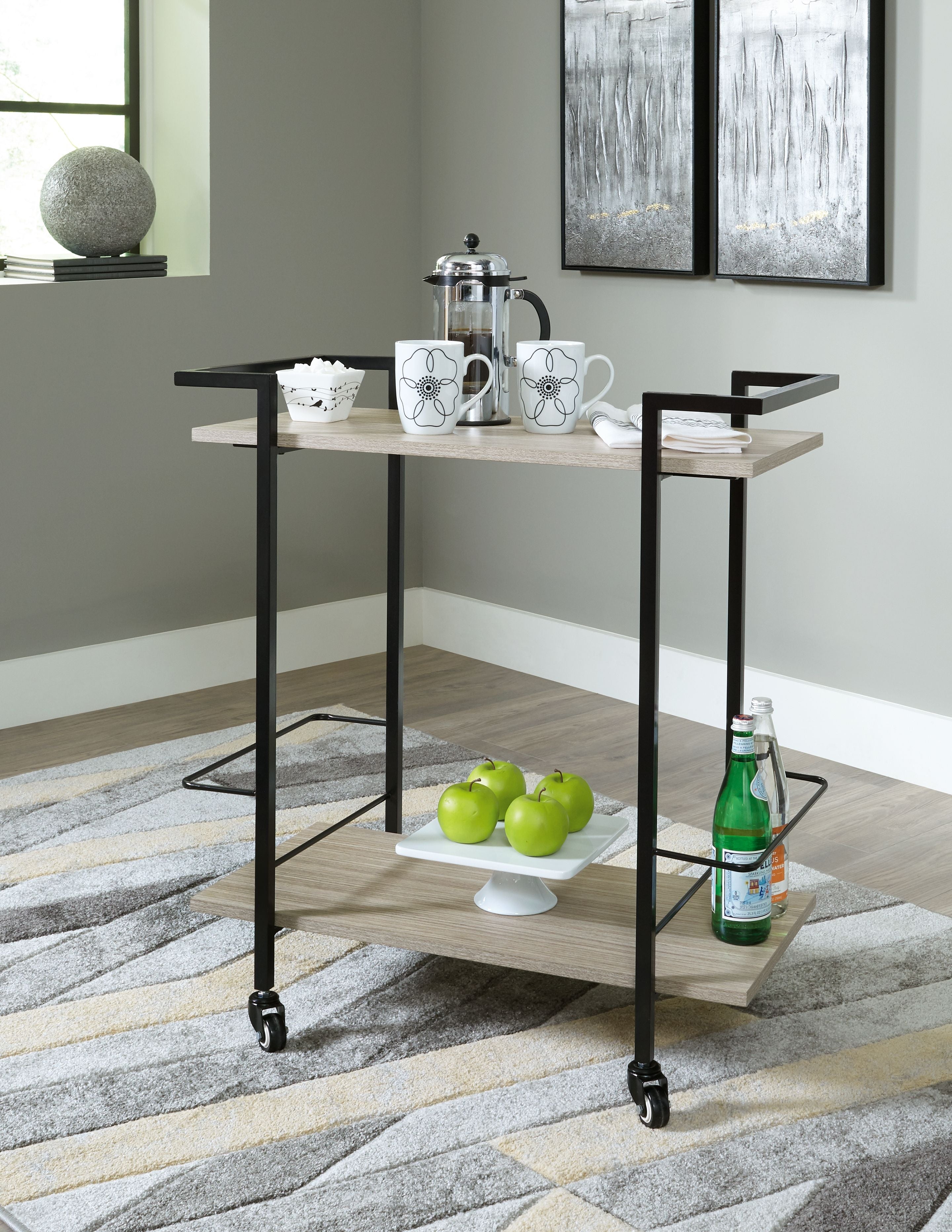 Signature Design by Ashley® Waylowe - Bar Cart | Meri Furniture