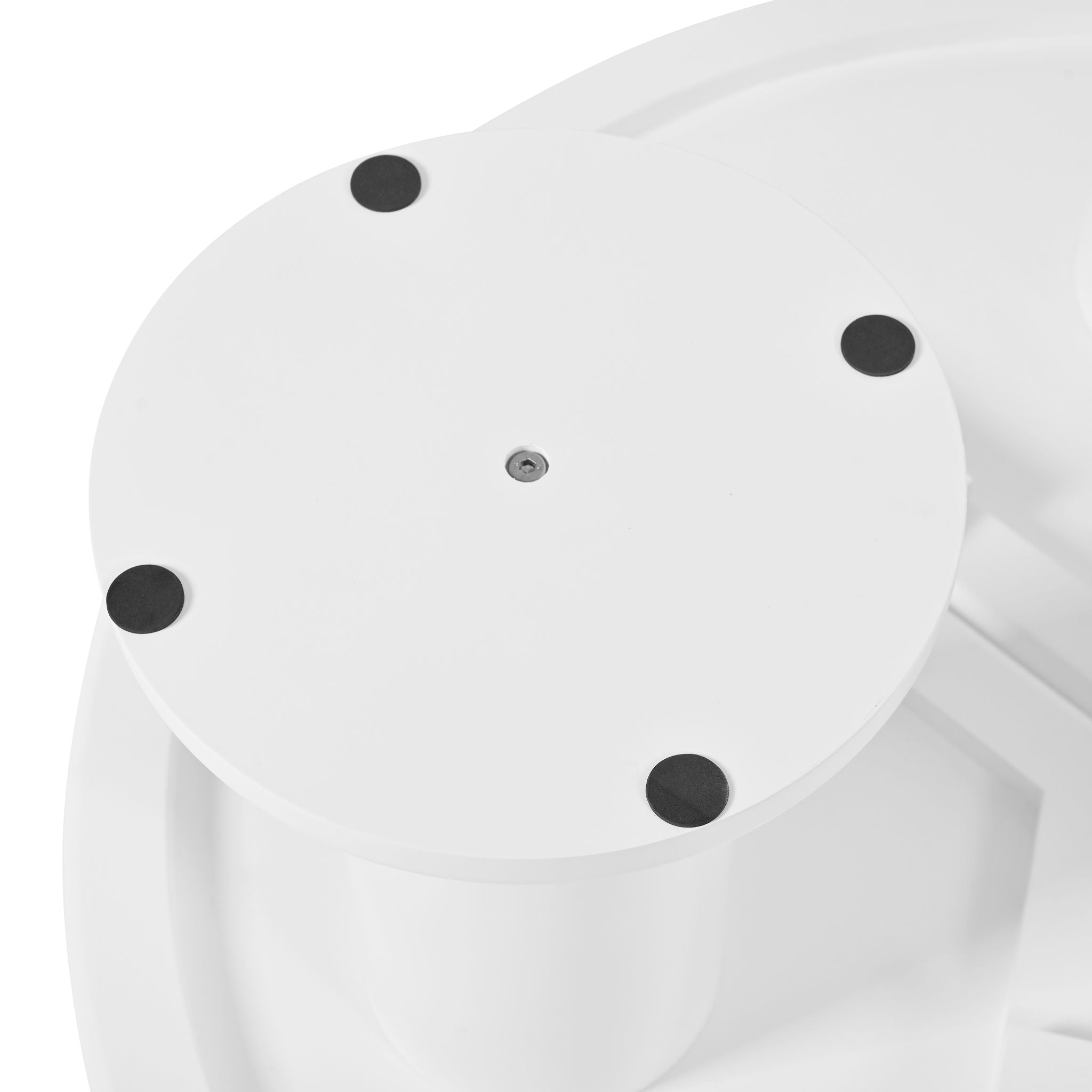 Round Petal Shaped Coffee Table With 3 Thick Legs