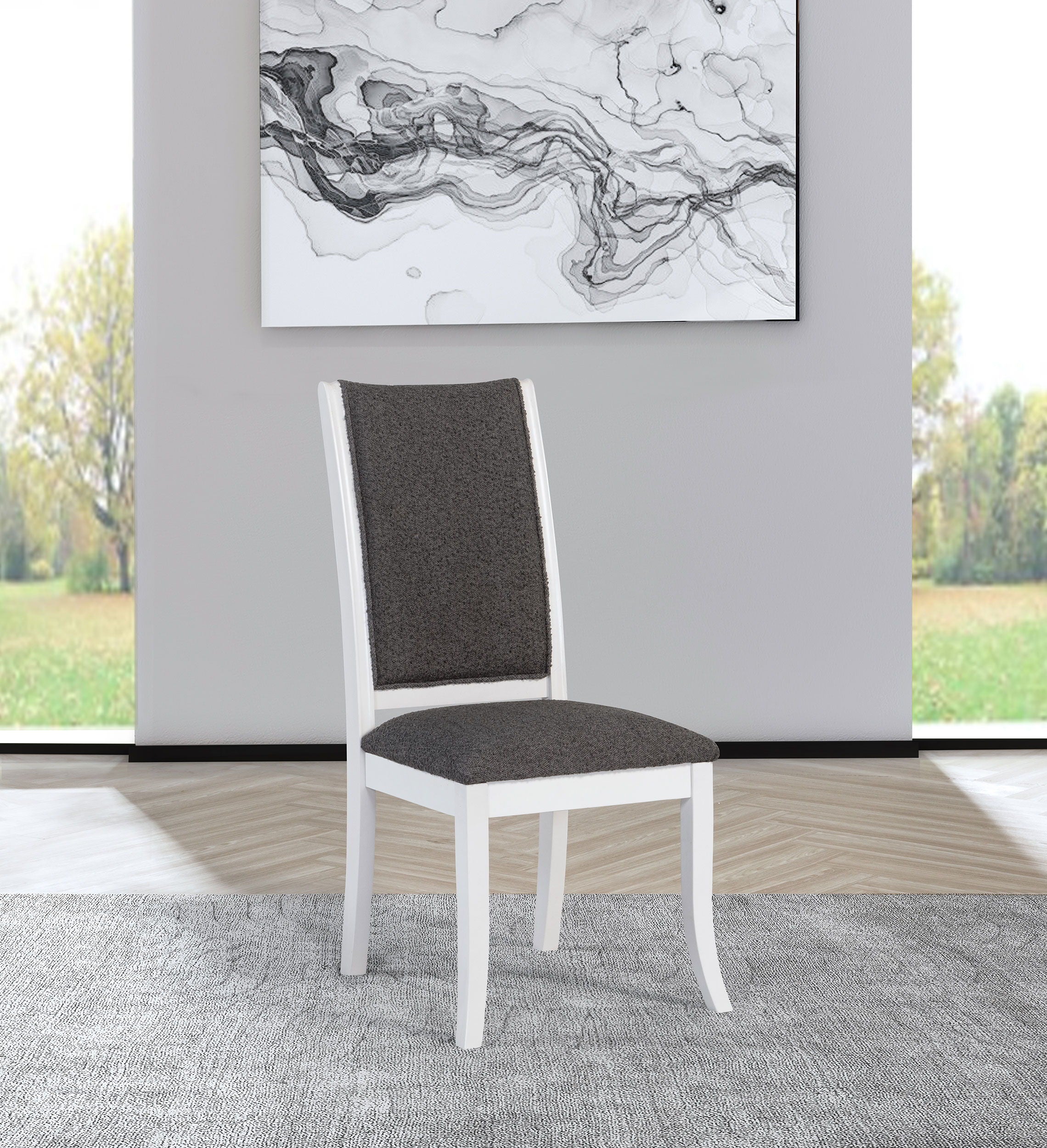 Coaster Fine Furniture Judd - Upholstered Dining Side Chair (Set of 2) - Pearl White | Meri Furniture