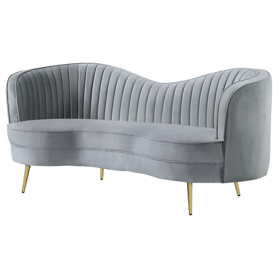 Coaster Fine Furniture Sophia - Upholstered Channel Tufted Loveseat | Meri Furniture