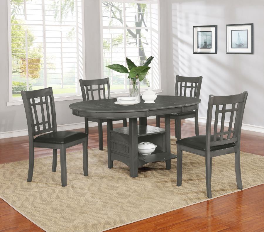 Coaster Fine Furniture Lavon - Oval Extension Leaf Dining Table | Meri Furniture