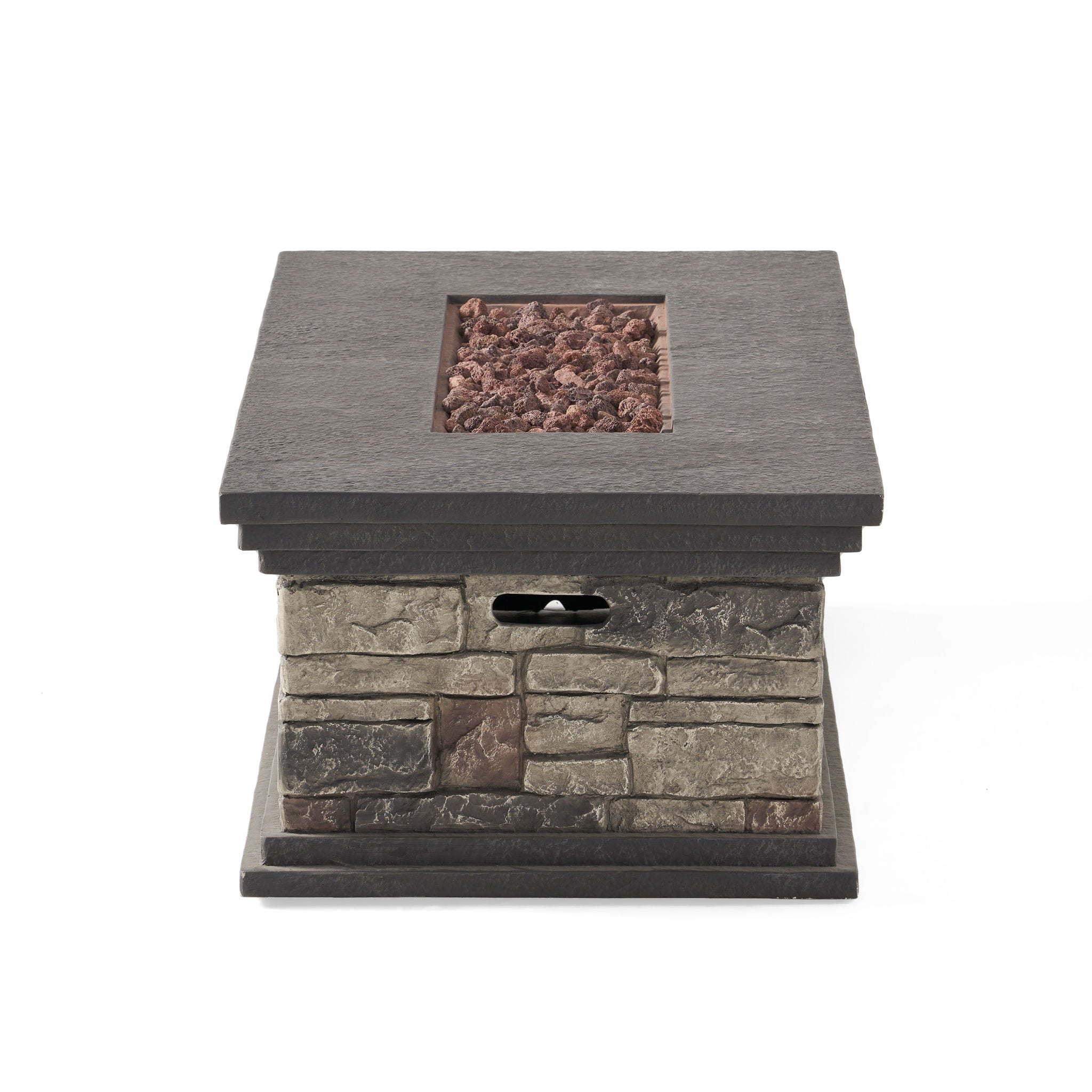 Fire Pit With Lightweight Concrete And Steel Frame