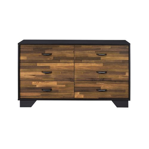 ACME Eos - Dresser - Walnut & Black Finish | Meri Furniture