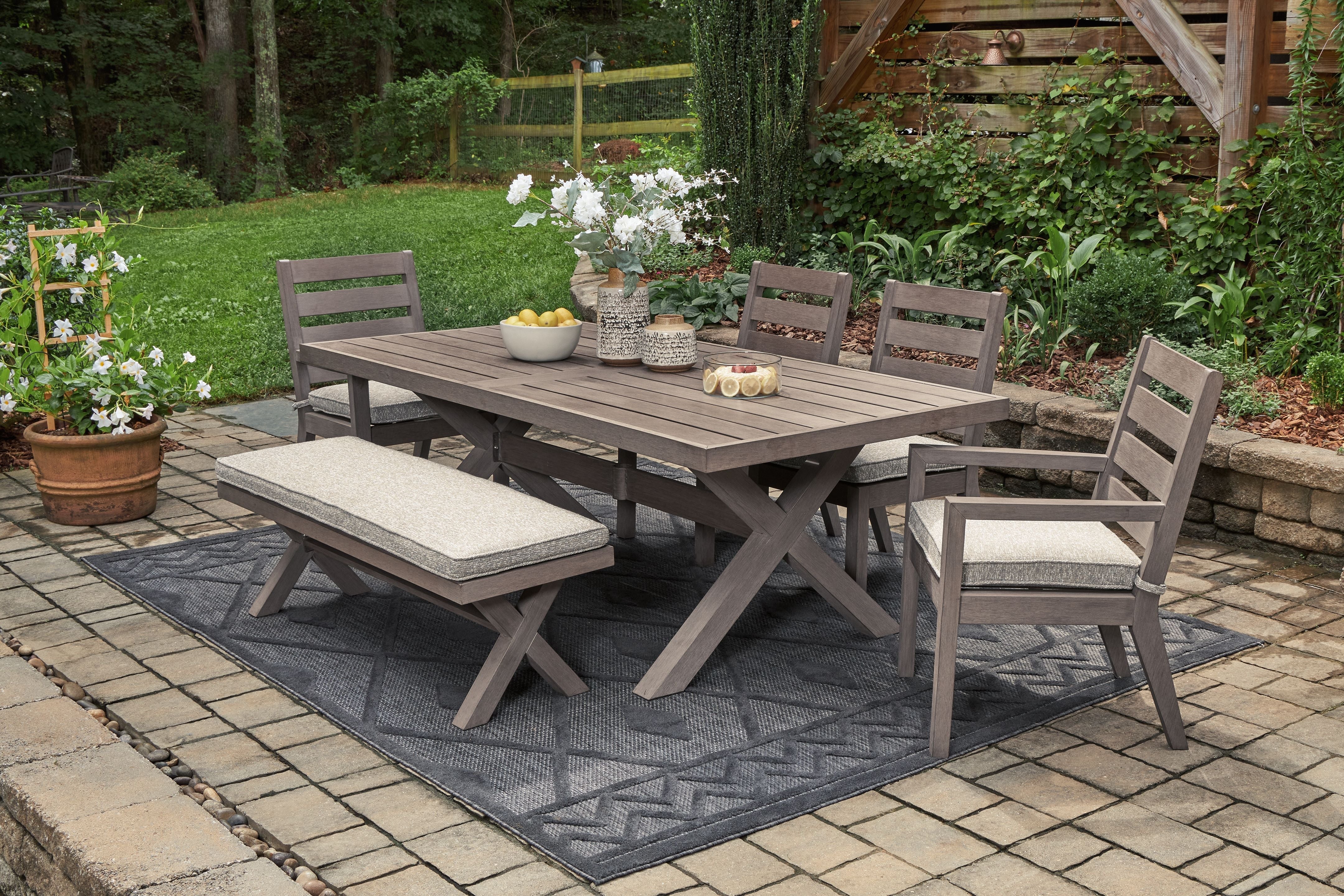 Signature Design by Ashley® Hillside Barn - Outdoor Dining Set | Meri Furniture