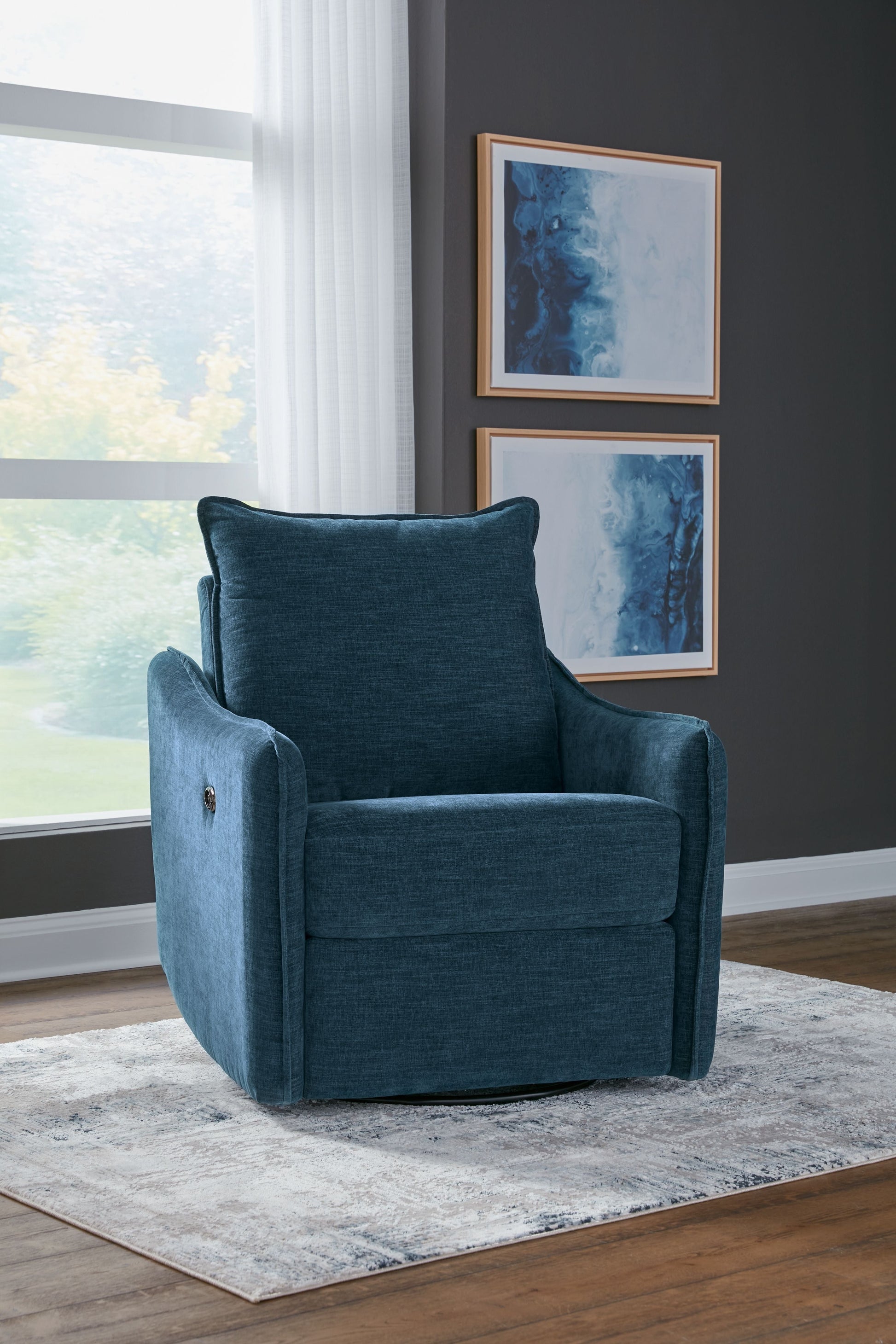 Signature Design by Ashley® Mcburg - Swivel Power Recliner | Meri Furniture