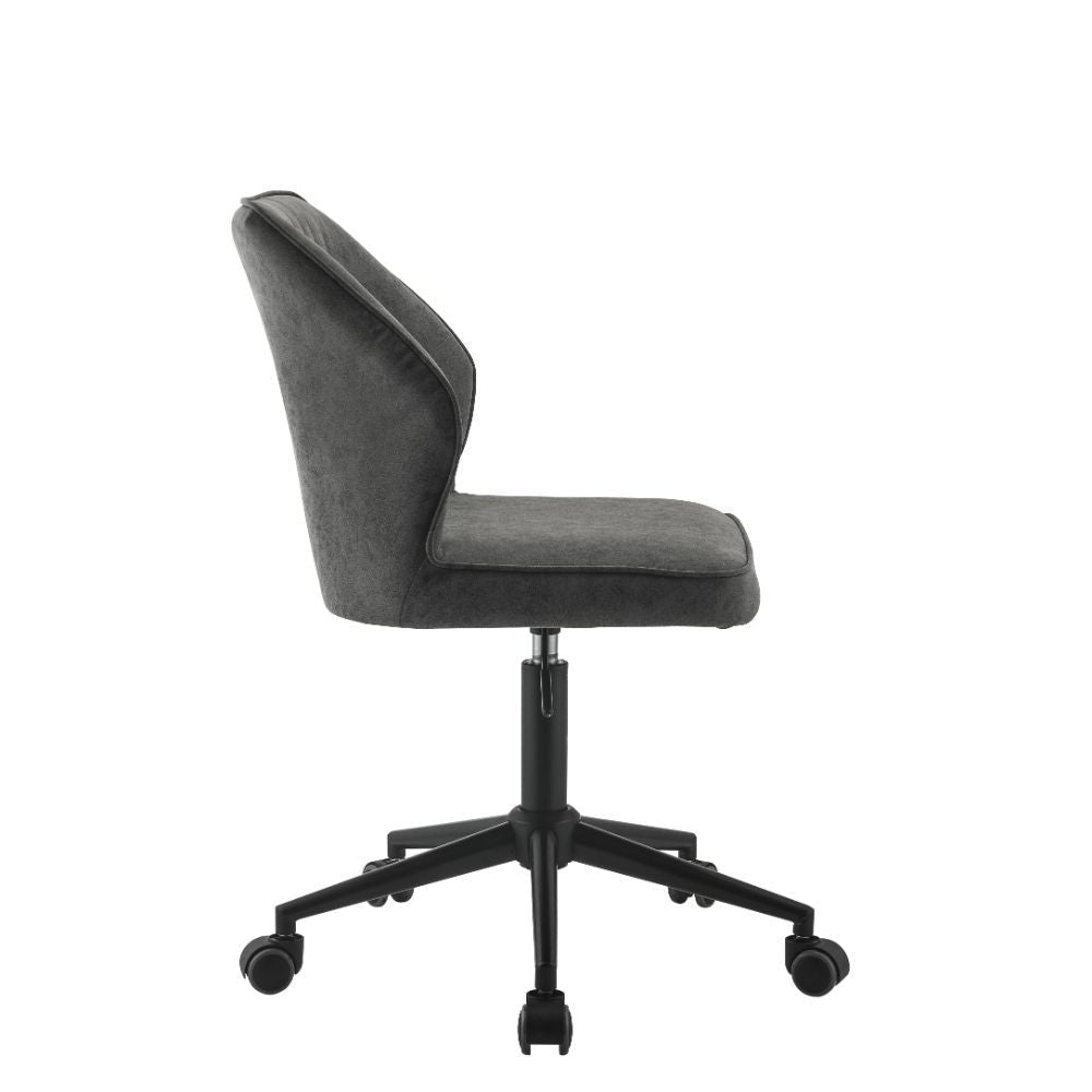 ACME Pakuna - Office Chair - Vintage Gray PU & Black | Meri Furniture