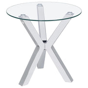 Kenzie - Round Tempered Glass Top Table