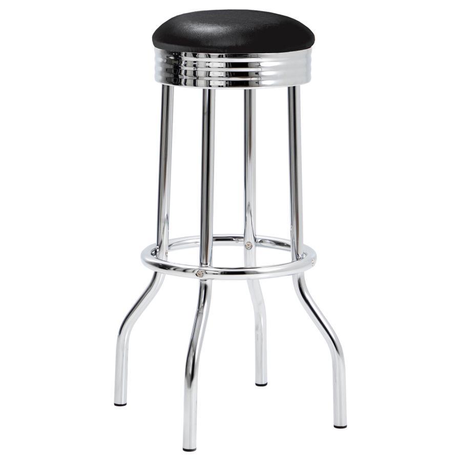 Coaster Fine Furniture Retro - 3 Pieces Round 1950s Bistro Pub Bar Table Set | Meri Furniture