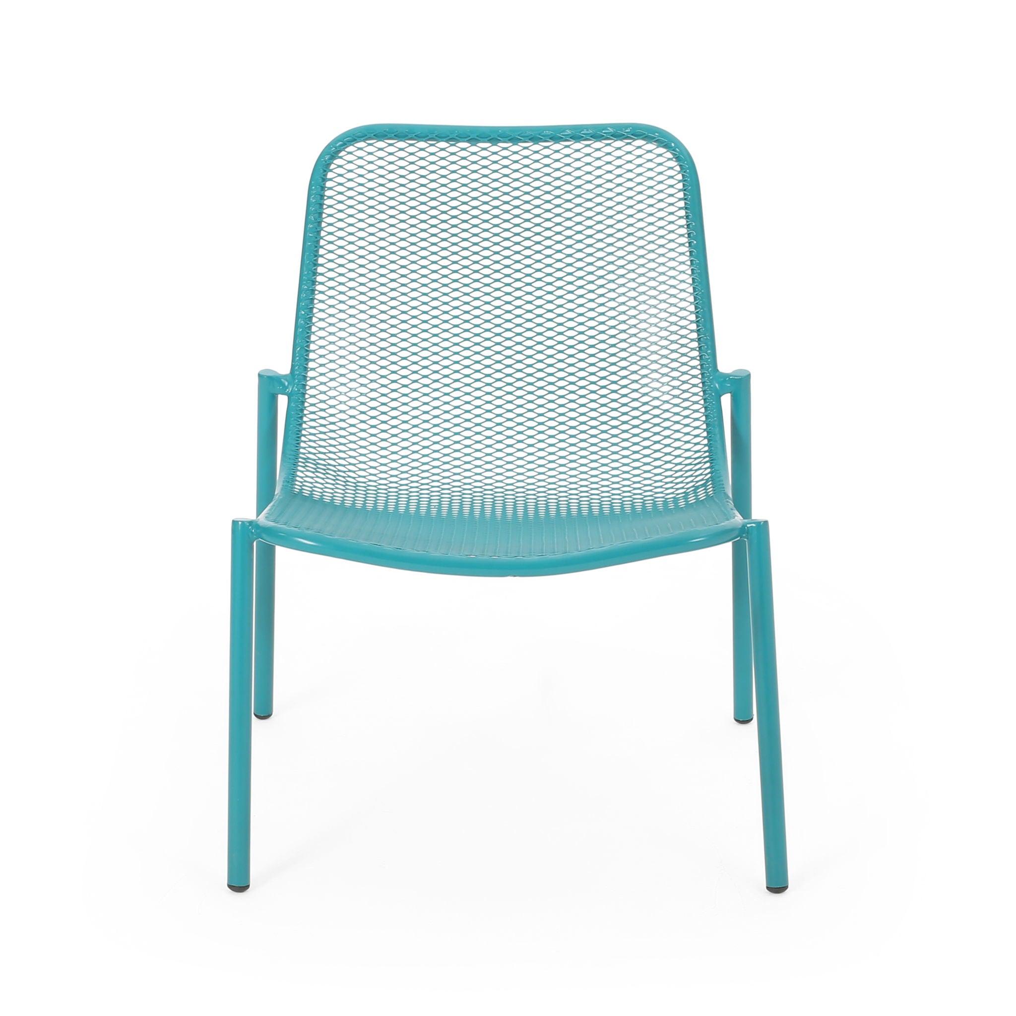 Outdoor Iron Chair With Mesh Design