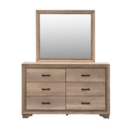 Liberty Furniture Sun Valley - Dresser & Mirror - Light Brown | Meri Furniture