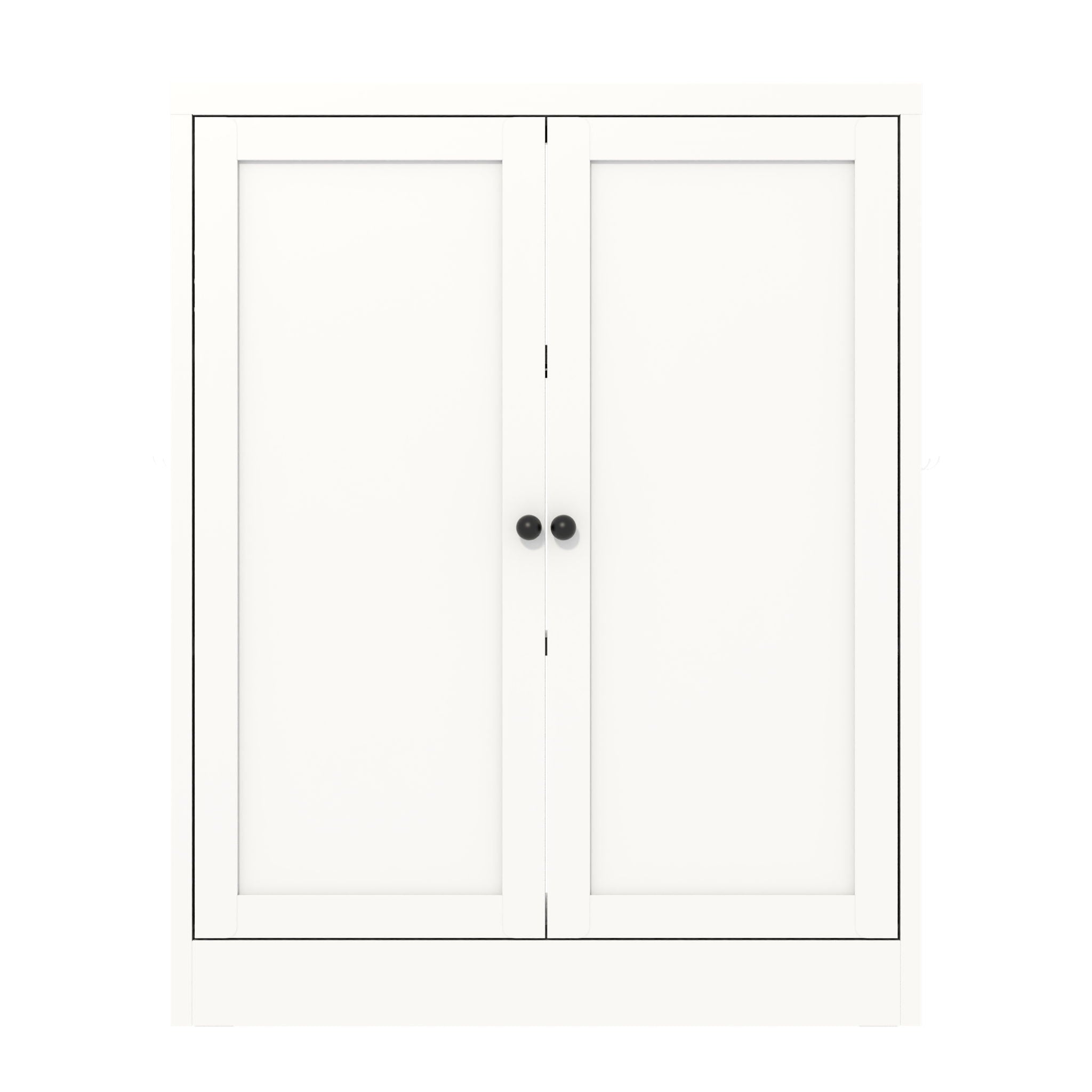 Pantry Cabinet With Adjustable Shelves Freestanding Kitchen Storage Organizer - White