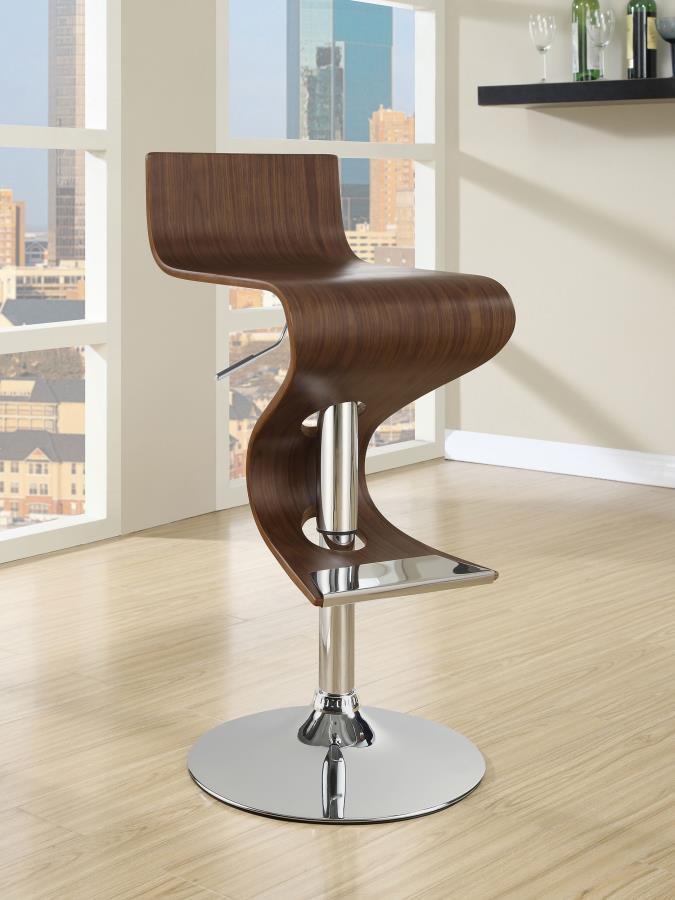 Coaster Fine Furniture Covina - Adjustable Bar Stool - Walnut | Meri Furniture