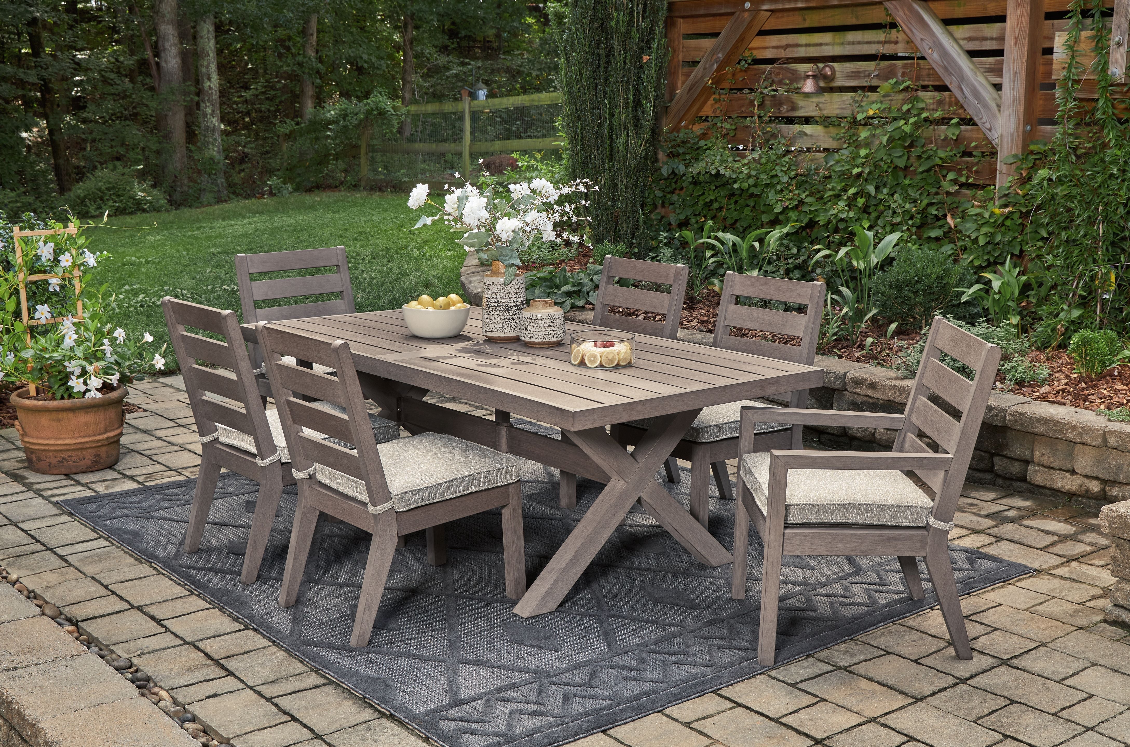 Signature Design by Ashley® Hillside Barn - Outdoor Dining Set | Meri Furniture