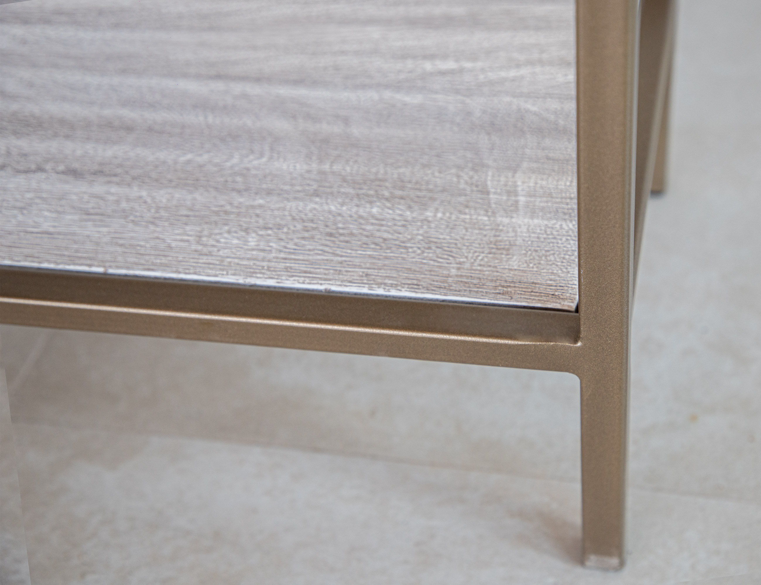 International Furniture Direct Sahara - Bookcase - Light Cream / Golden | Meri Furniture