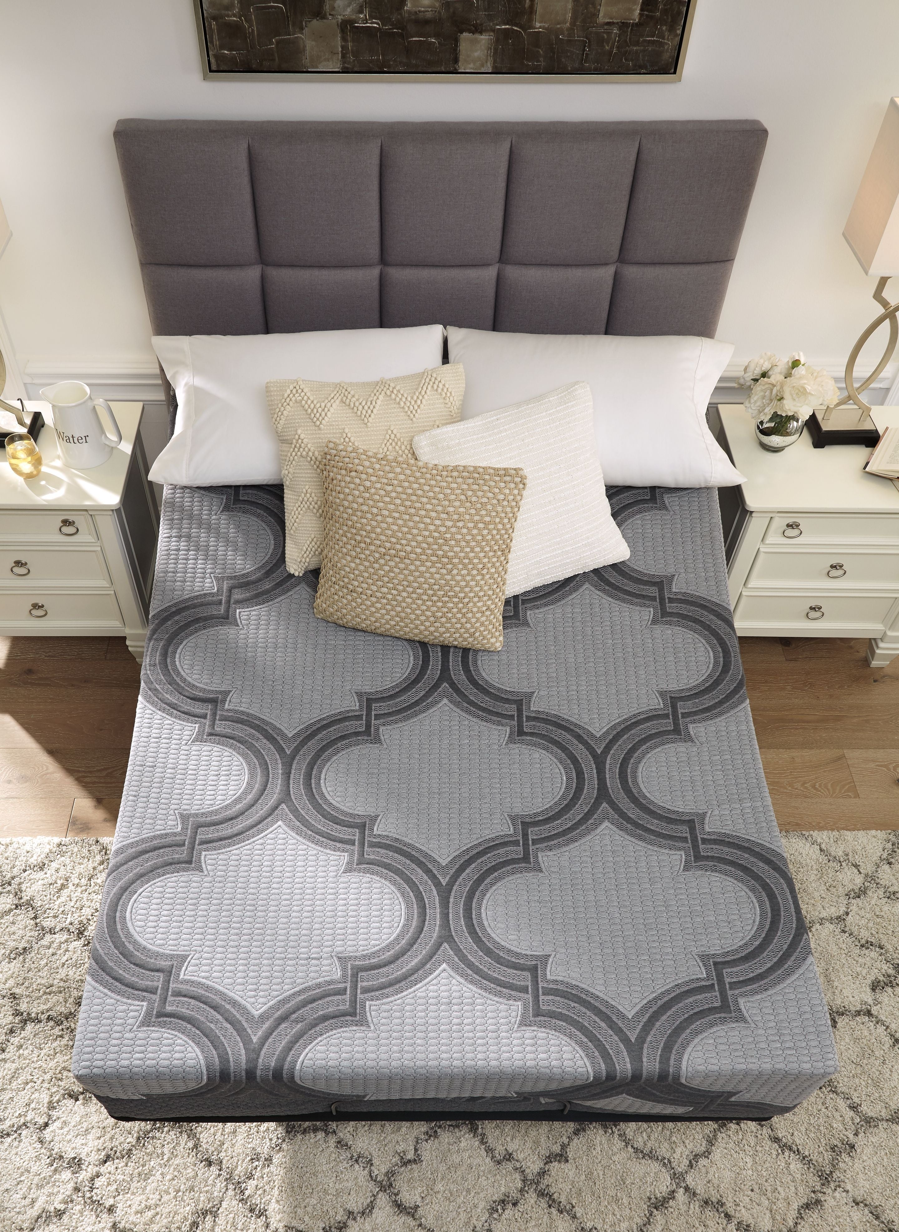 Ashley Sleep® 1100 Series - Hybrid Mattress, Adjustable Base | Meri Furniture