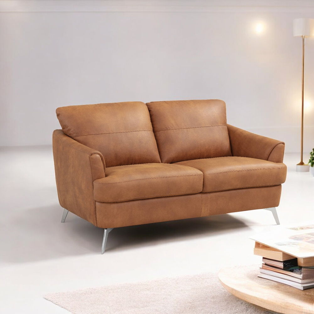 Safi - Loveseat - Cappuccino Leather
