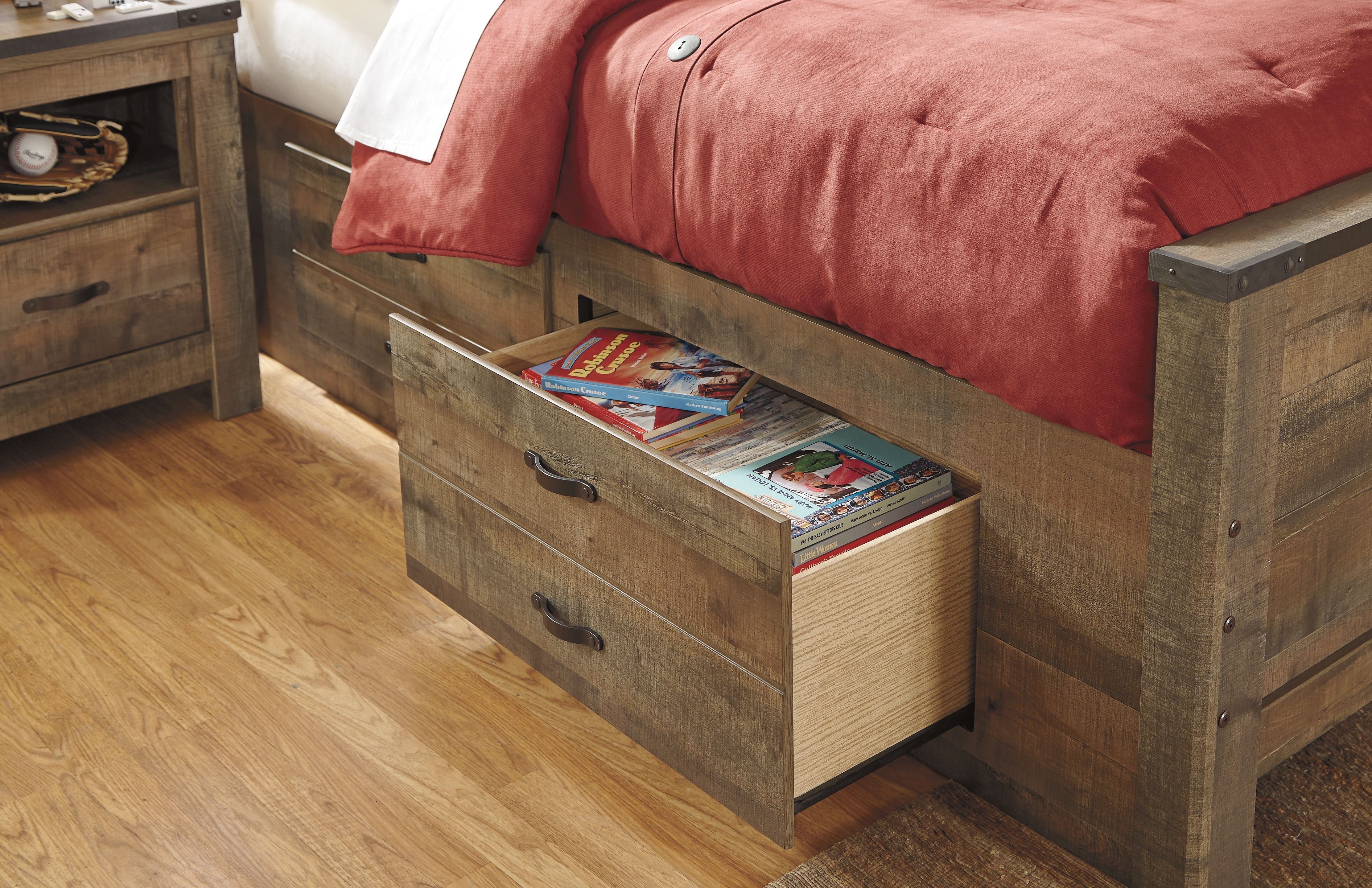 Signature Design by Ashley® Trinell - Bookcase Bed With Storage | Meri Furniture