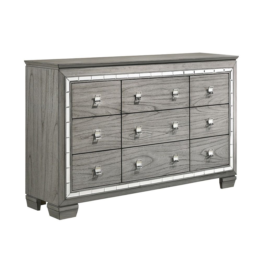 ACME Antares - Dresser - Light Gray Oak | Meri Furniture