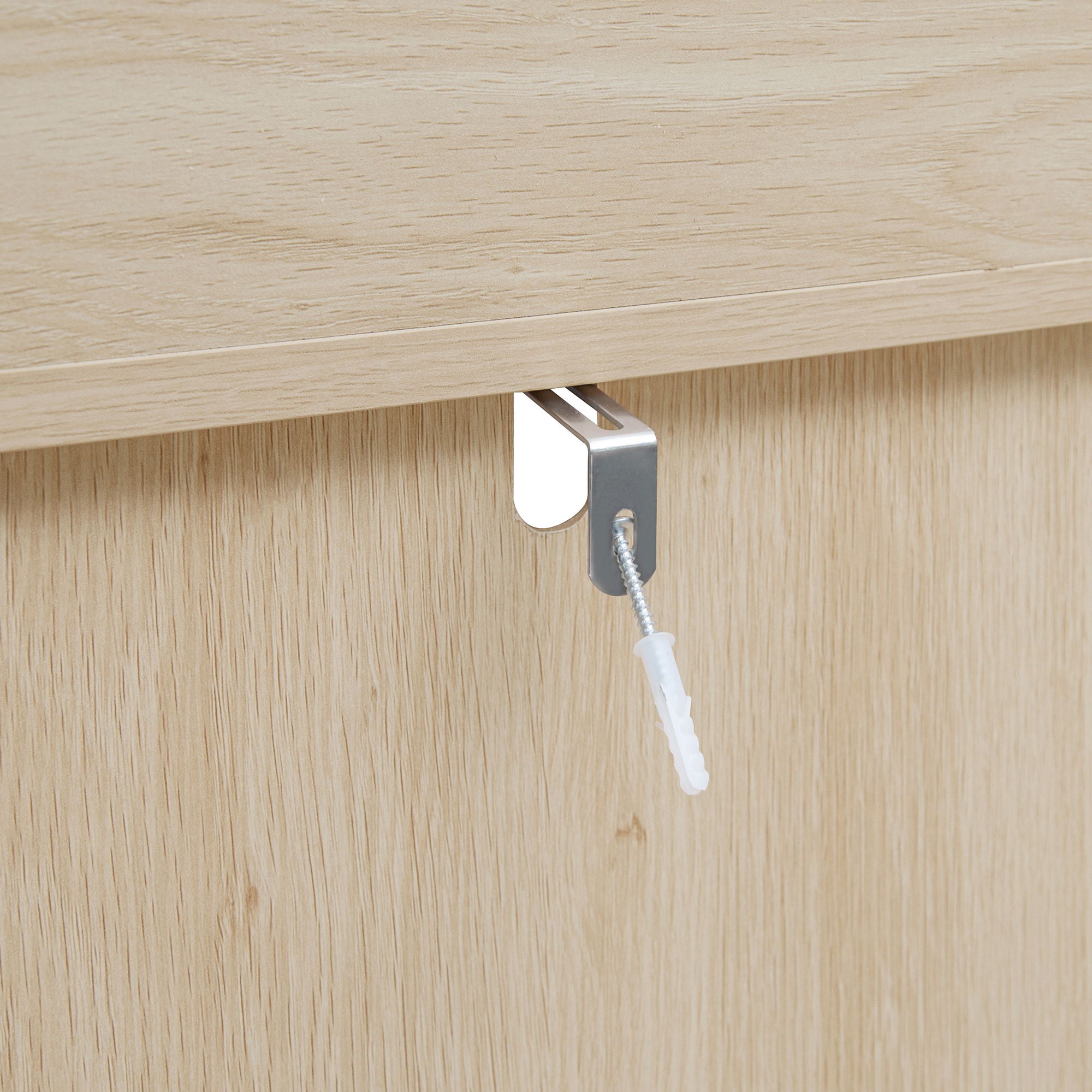 Arched Kitchen Pantry, Modern Farmhouse Wood Kitchen Storage Cabinets, Arched Storage Display Cabinet With Adjustable Shelves, Versatile Cupboard For Kitchen, Dining Room, Living Room - Natural