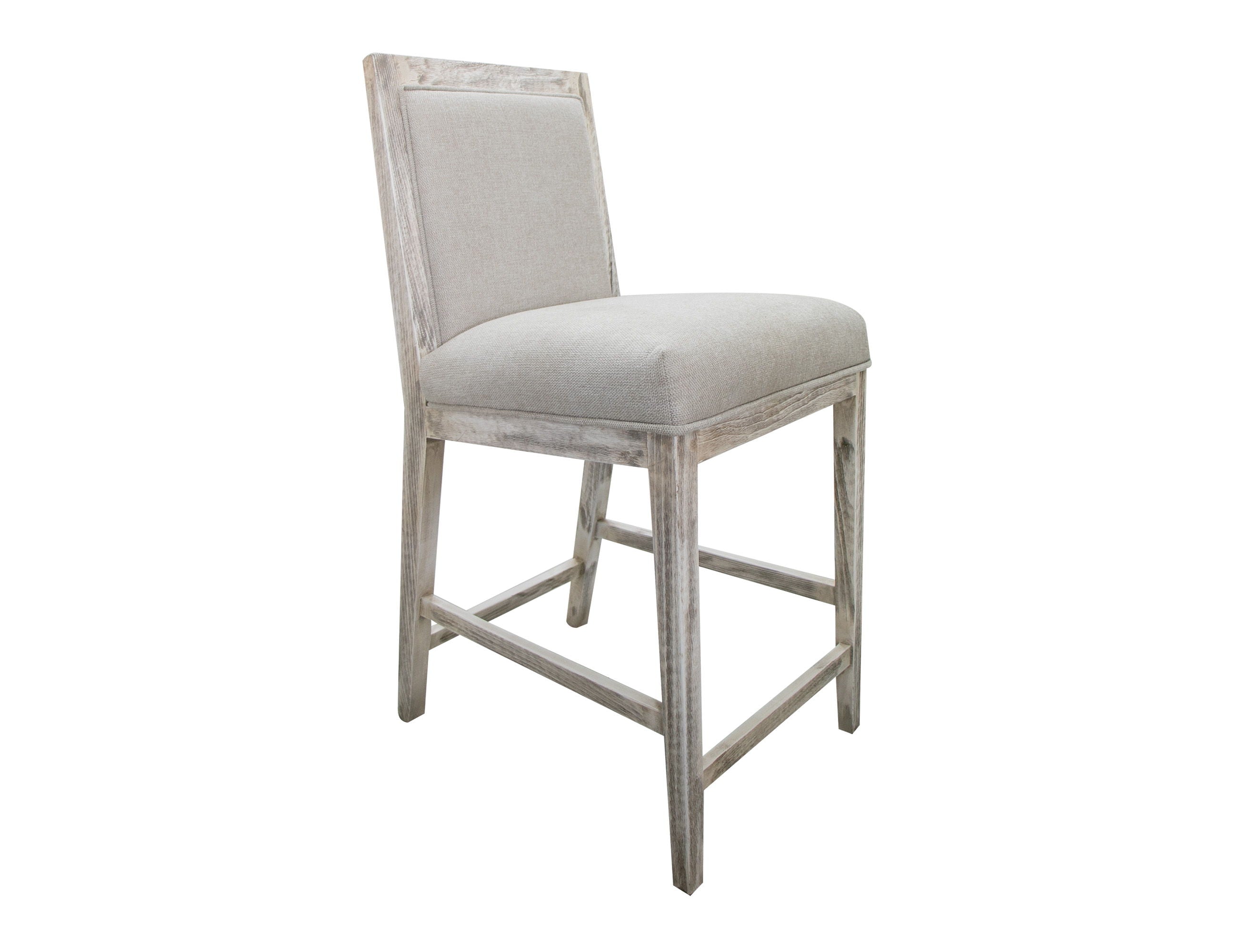 International Furniture Direct Sahara - Barstool (Set of 2) - Light Cream | Meri Furniture
