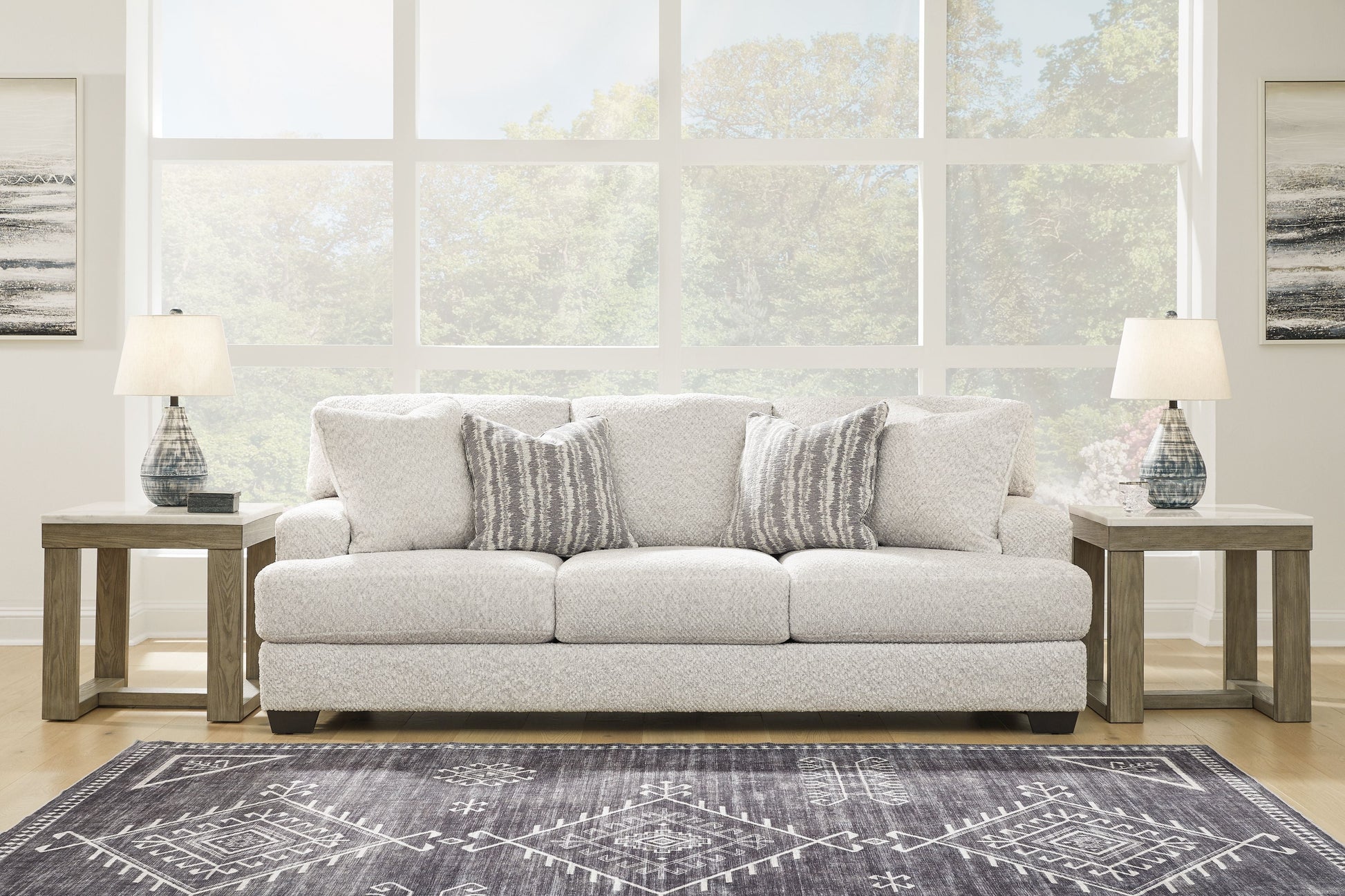 Signature Design by Ashley® Brebryan - Flannel - Sofa | Meri Furniture