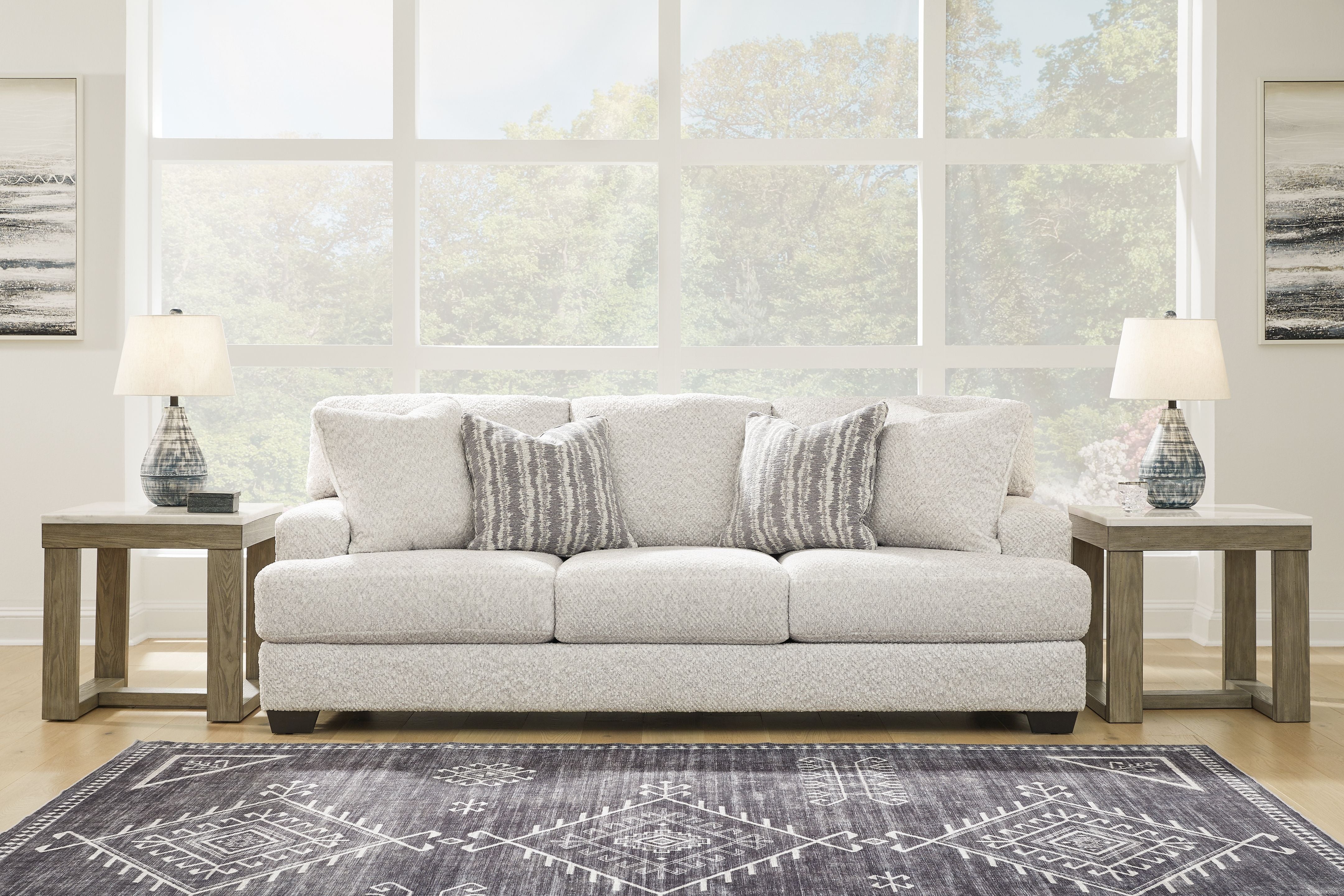 Signature Design by Ashley® Brebryan - Flannel - Sofa | Meri Furniture