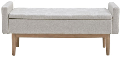 Briarson - Beige / Brown - Storage Bench