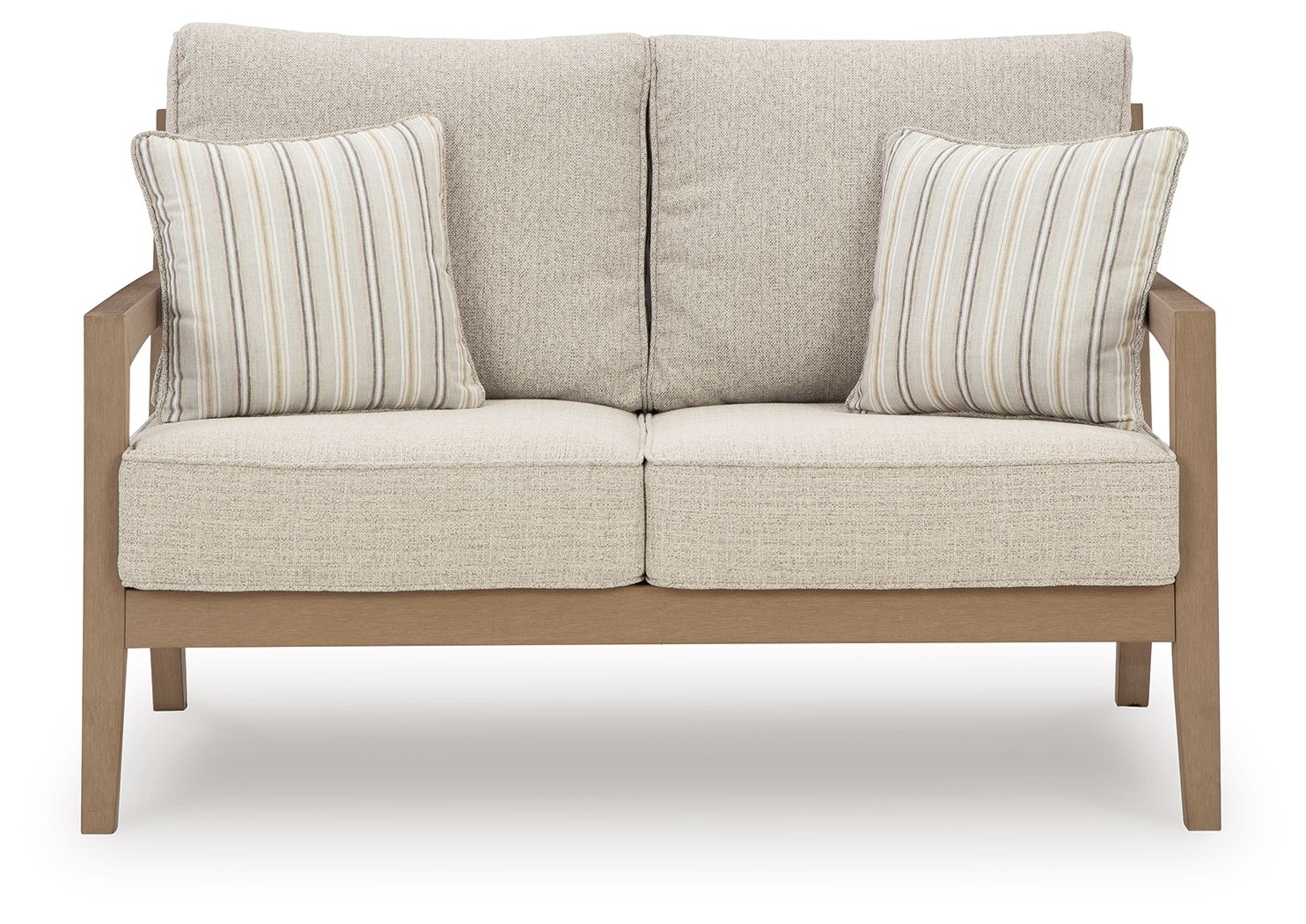Signature Design by Ashley® Hallow Creek - Driftwood - Loveseat With Cushion | Meri Furniture