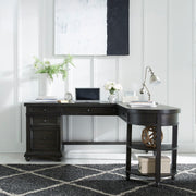 Liberty Furniture Harvest Home - L Shaped Desk Set - Black | Meri Furniture