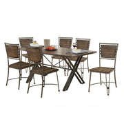 Jodoc - Side Chair Set of 2) - Walnut & Gunmetal