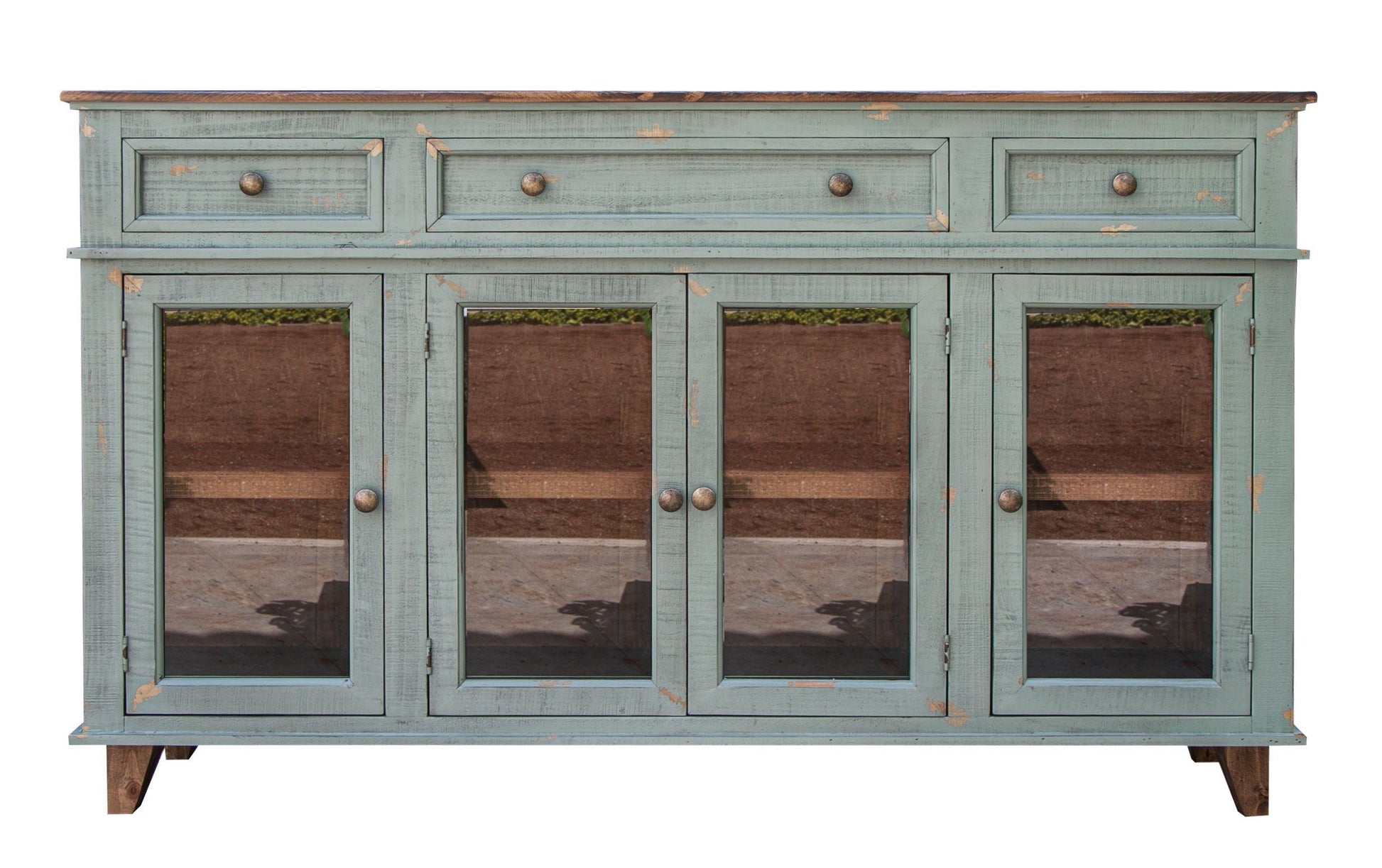 International Furniture Direct Toscana - Console / TV Stand / Buffet - Sage Green | Meri Furniture