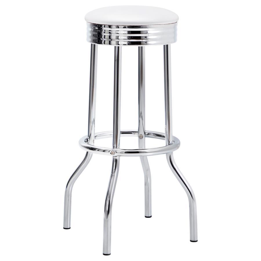 Coaster Fine Furniture Retro - 3 Pieces Round 1950s Bistro Pub Bar Table Set | Meri Furniture