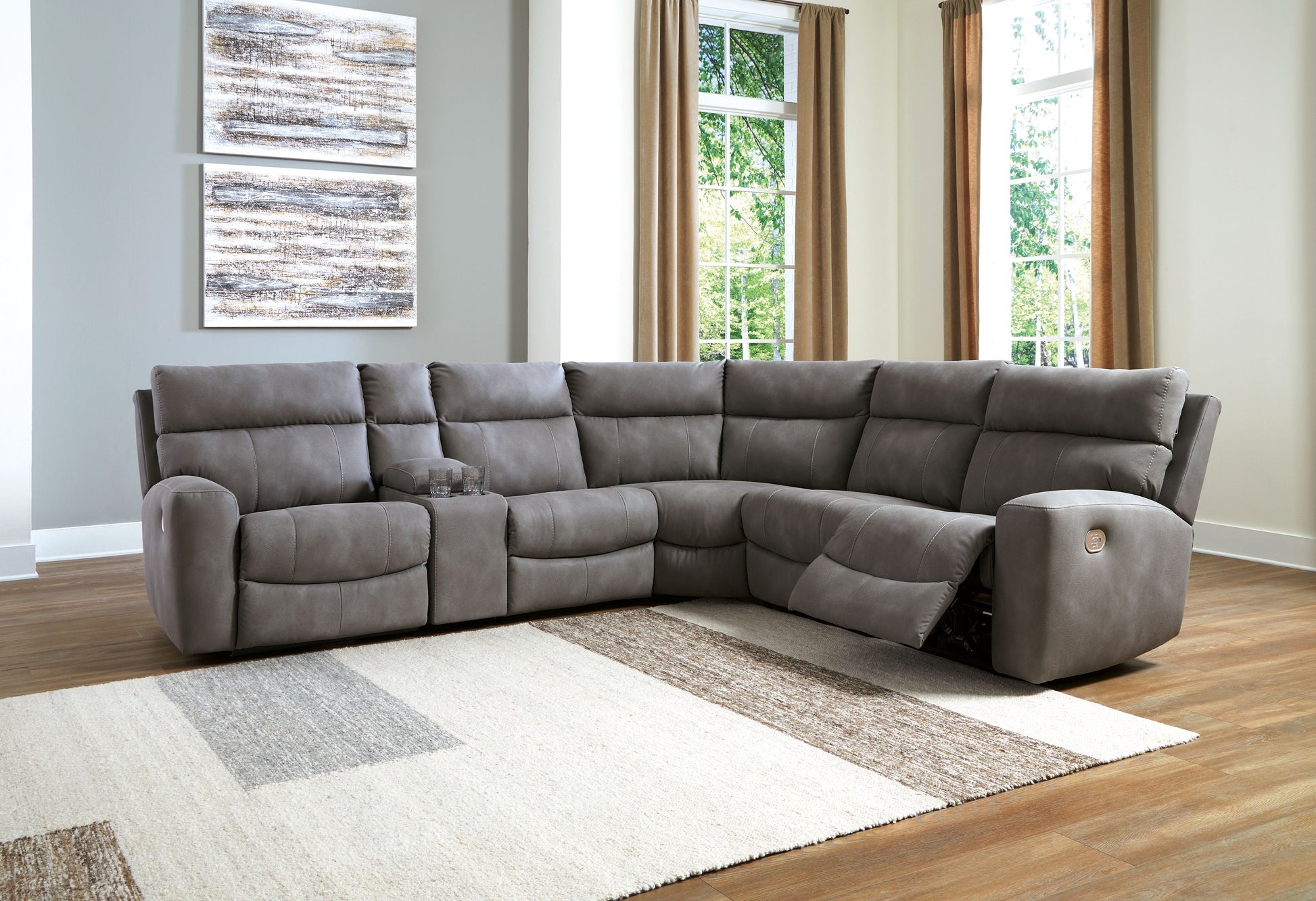 Signature Design by Ashley® Next-gen Durapella - Power Reclinering Sectional Set | Meri Furniture