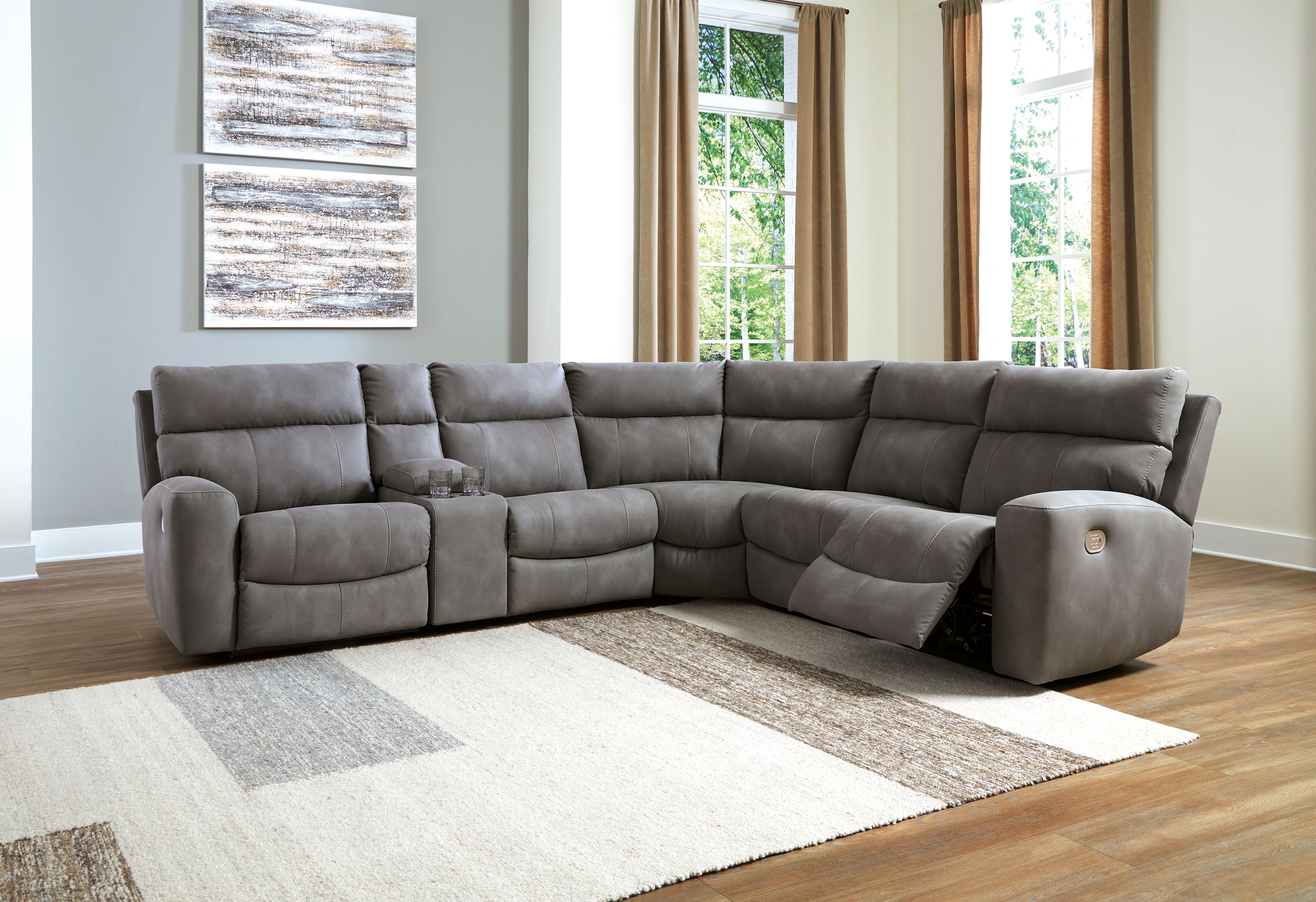 Signature Design by Ashley® Next-gen Durapella - Power Reclinering Sectional Set | Meri Furniture